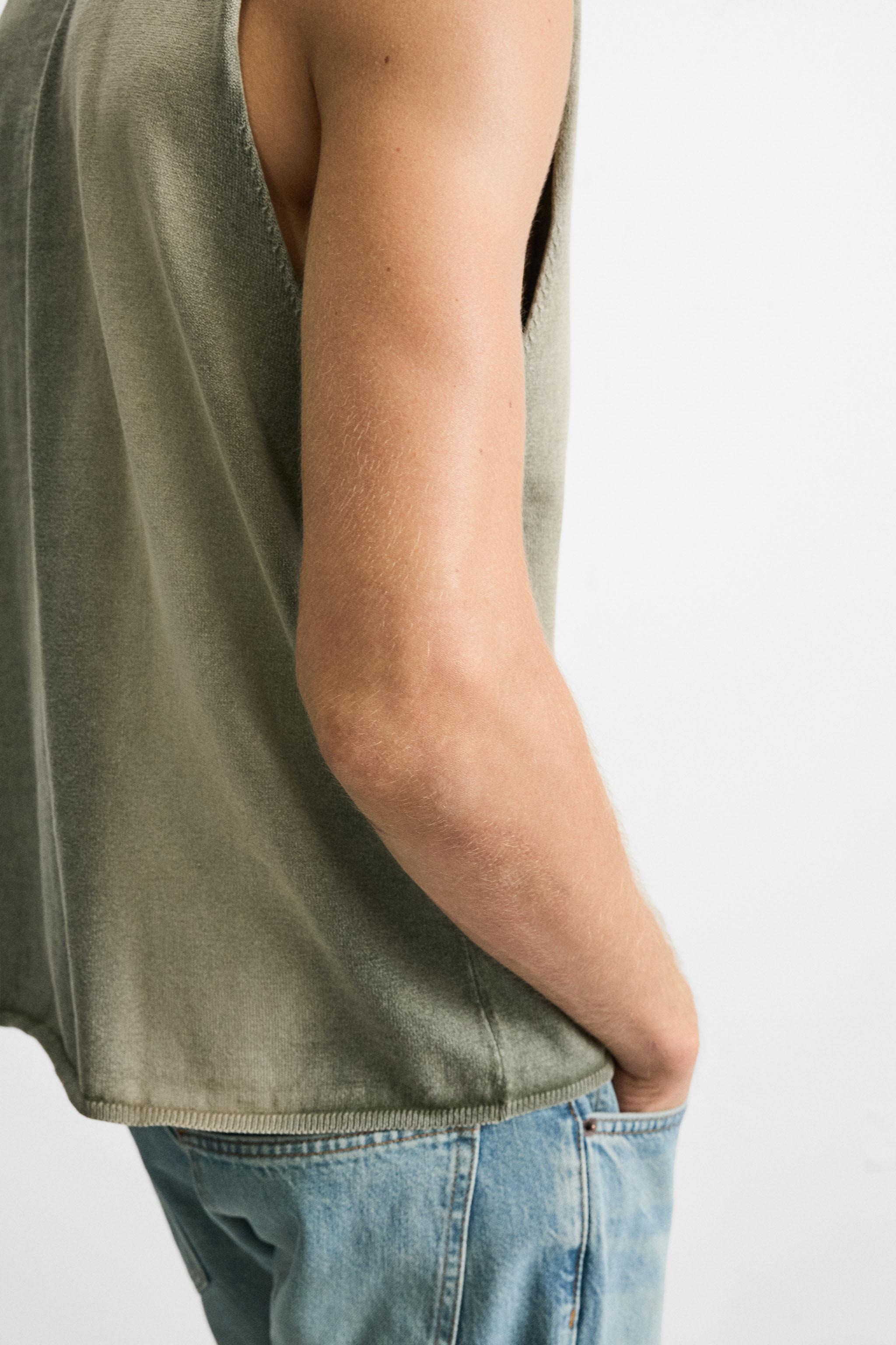 WASHED KNIT TANK TOP