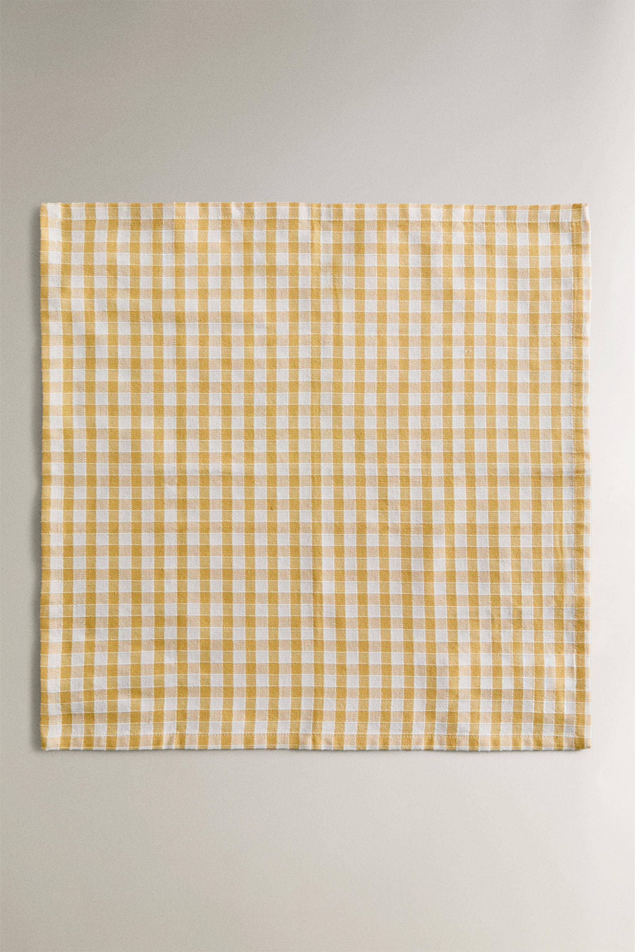 SET OF GINGHAM COTTON NAPKINS (SET OF 2)