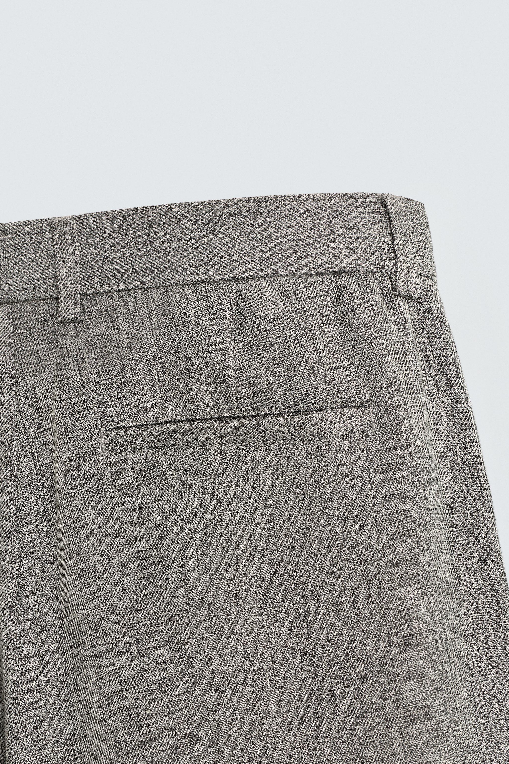 FLARE FIT STRUCTURED PANTS