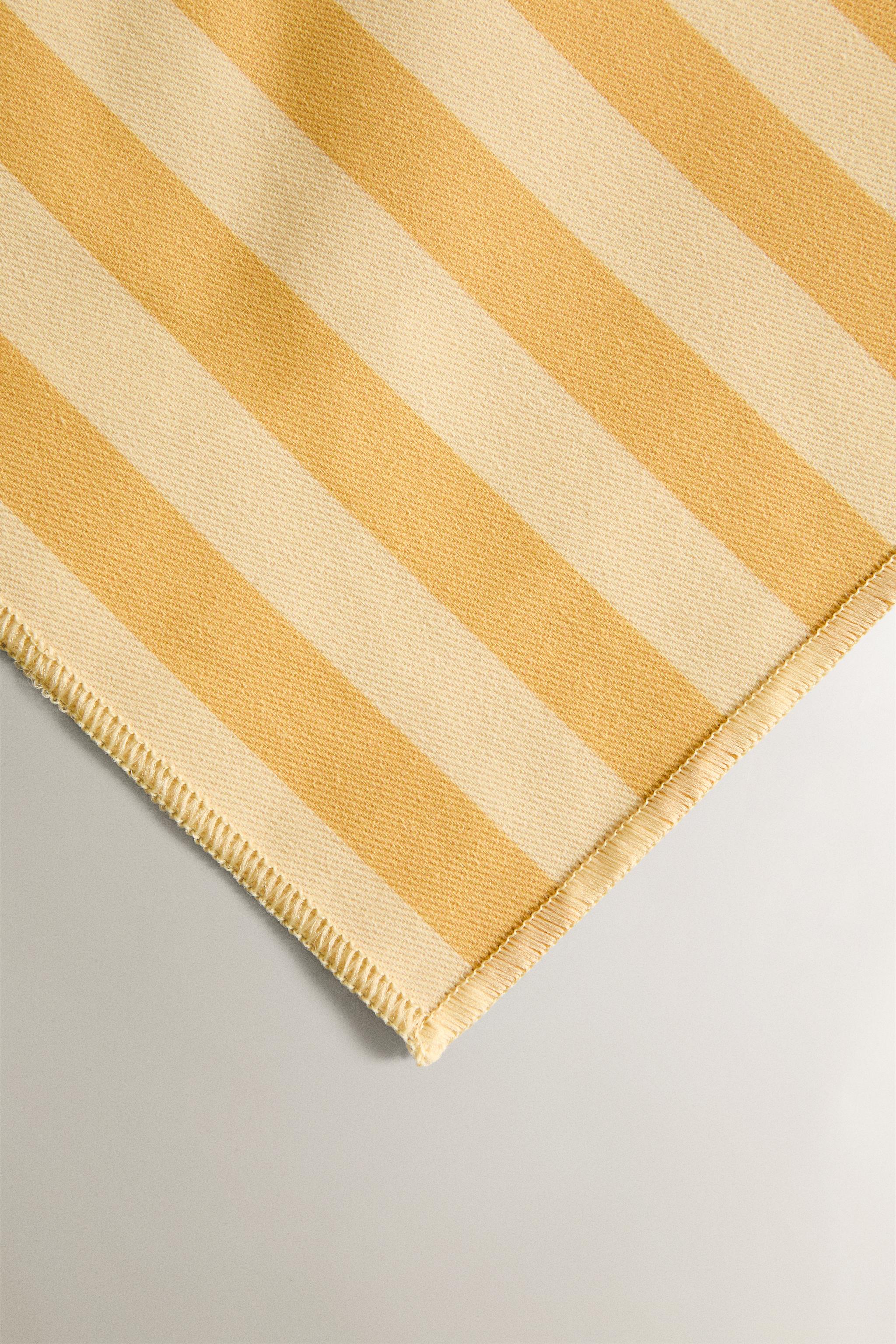 RESIN-COATED STRIPED PLACEMAT