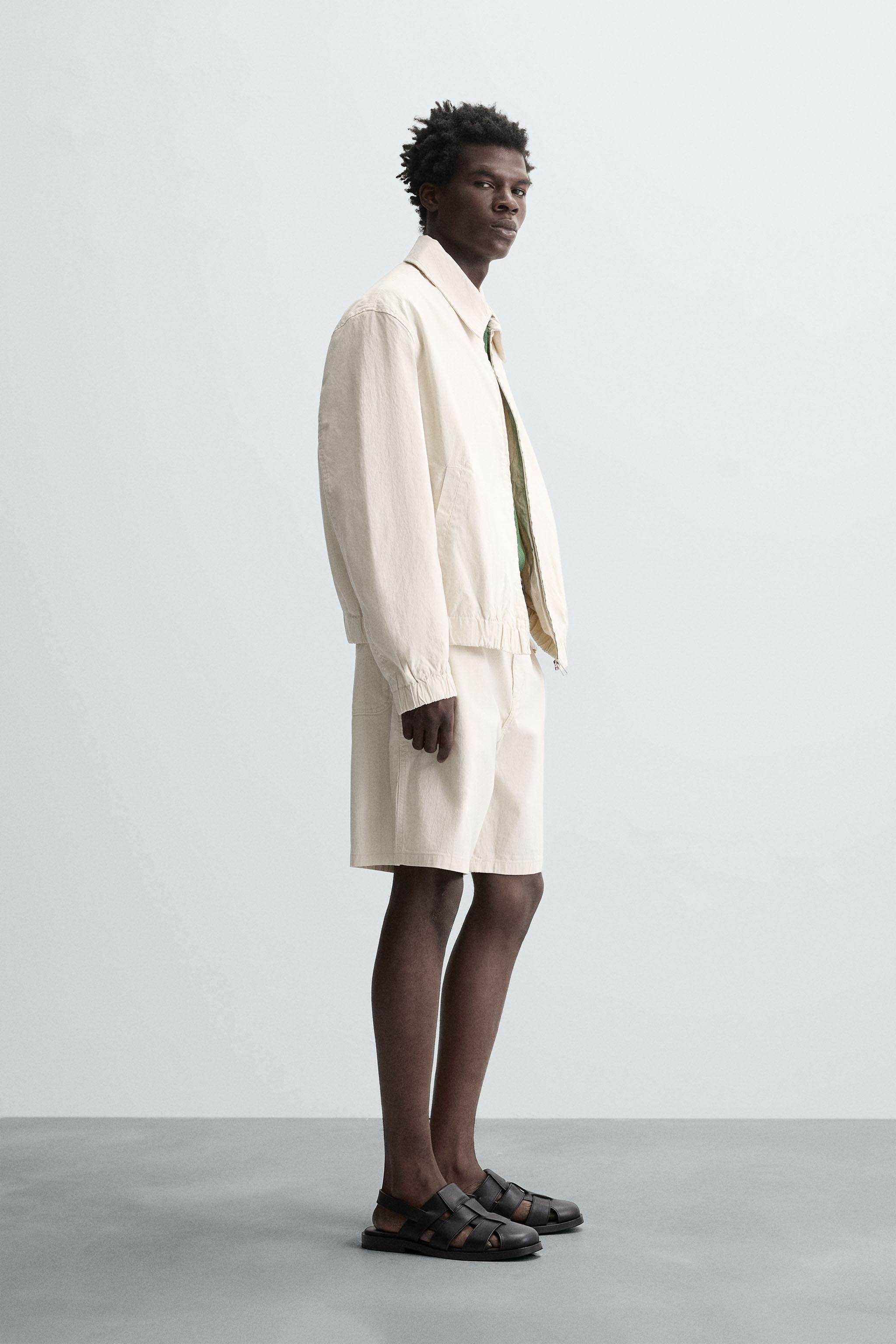 STRIPED TEXTURED JACKET