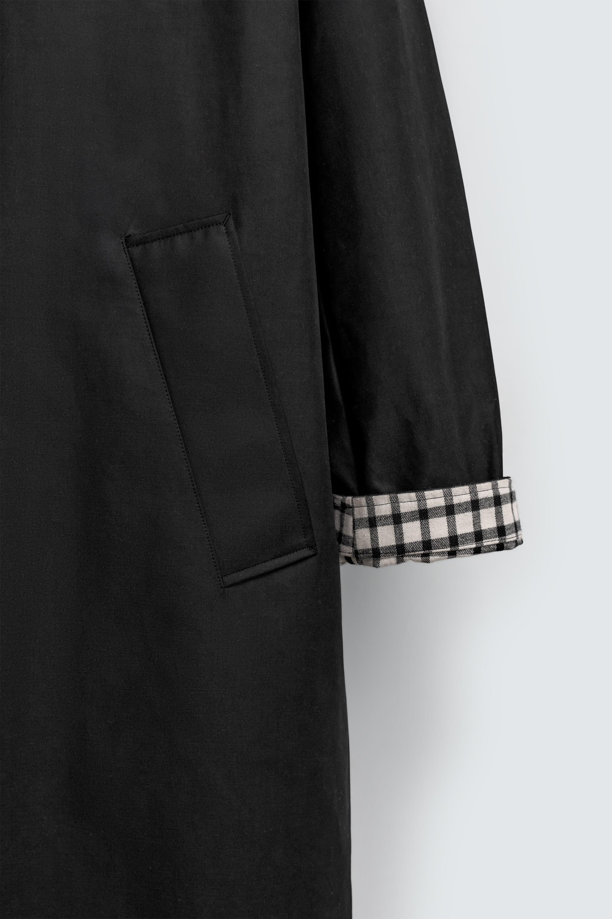 LIMITED EDITION CHECK COMBINATION TRENCH COAT