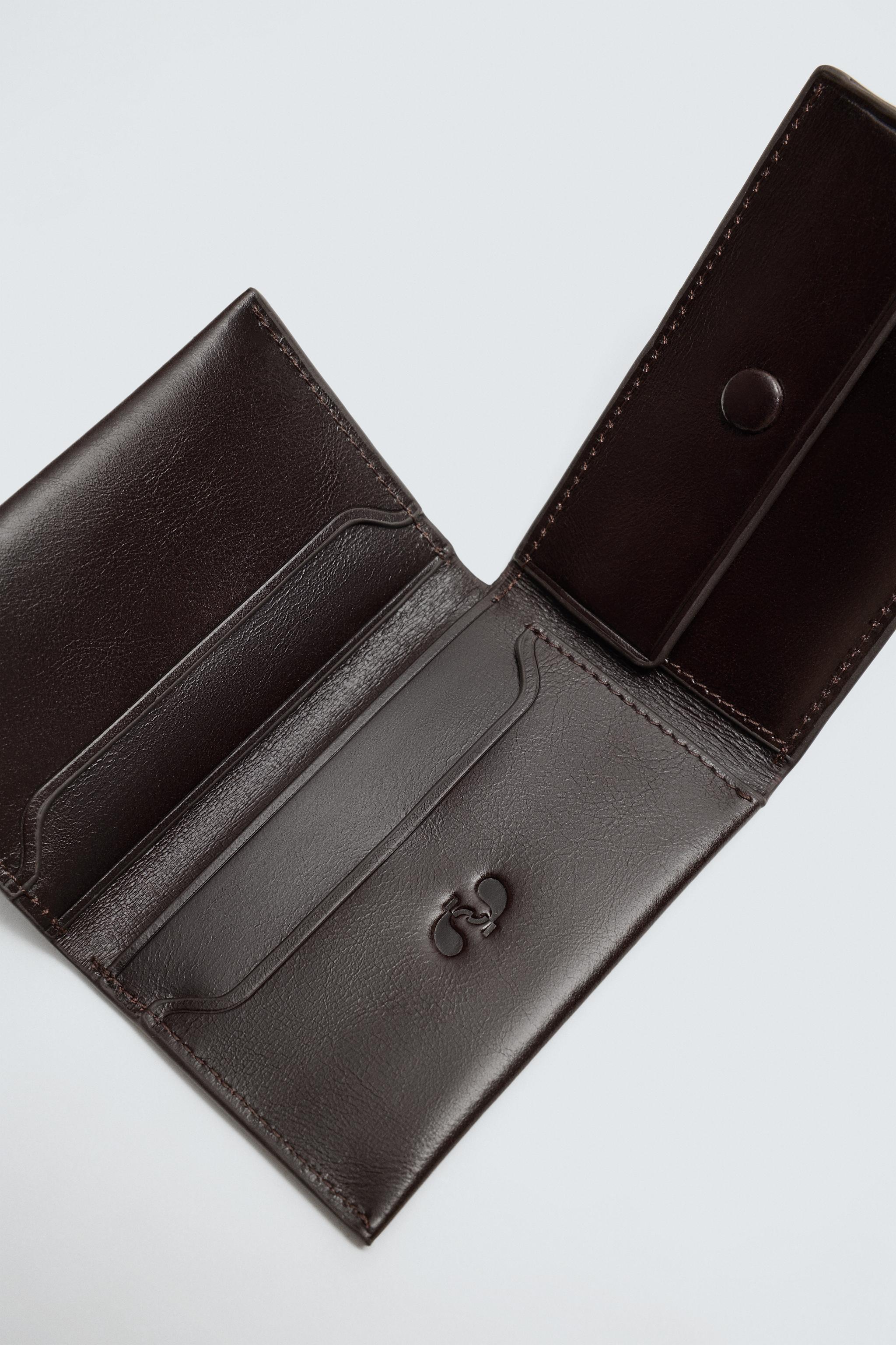 LEATHER FOLDING CARDHOLDER