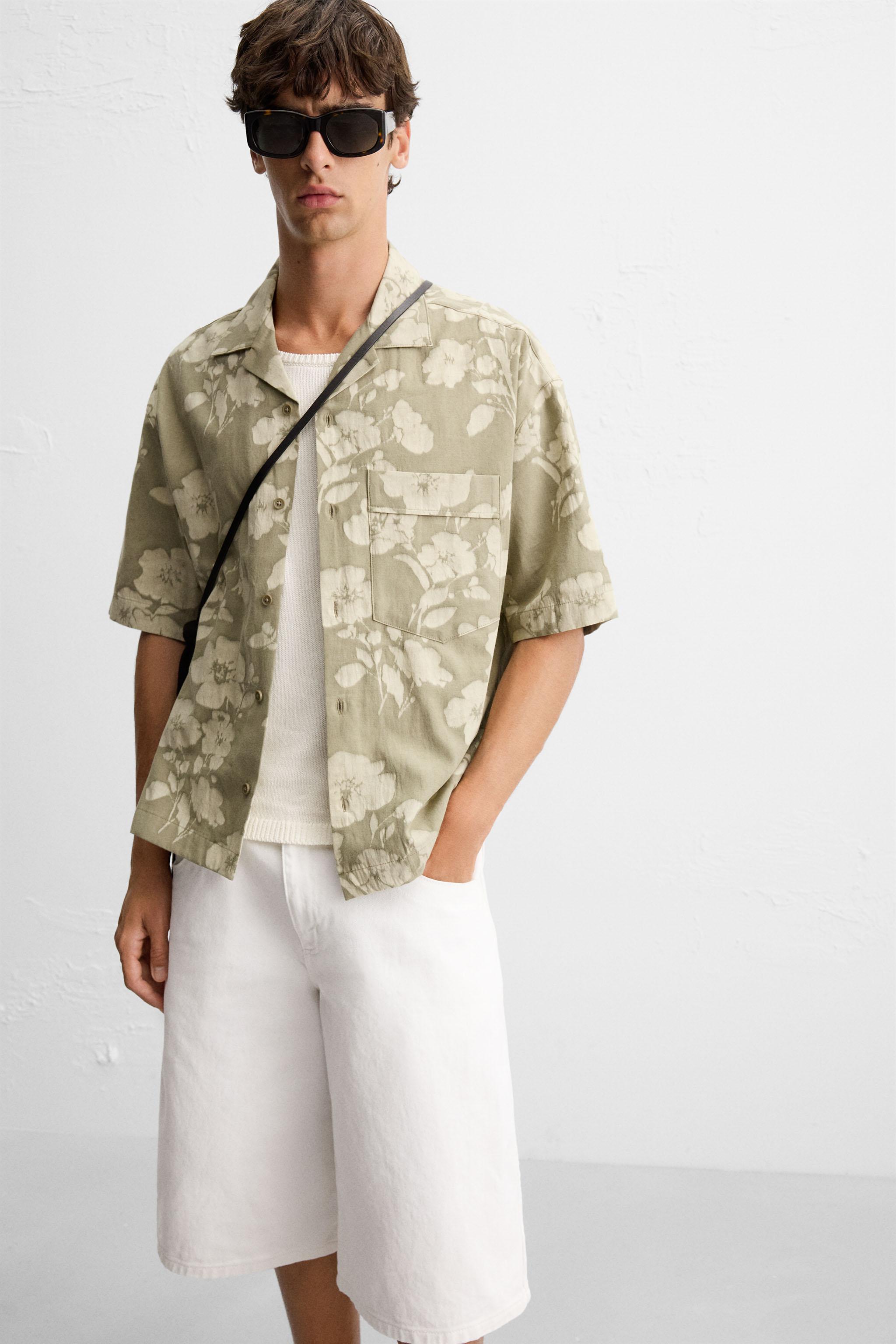 JACQUARD FLORAL SHIRT