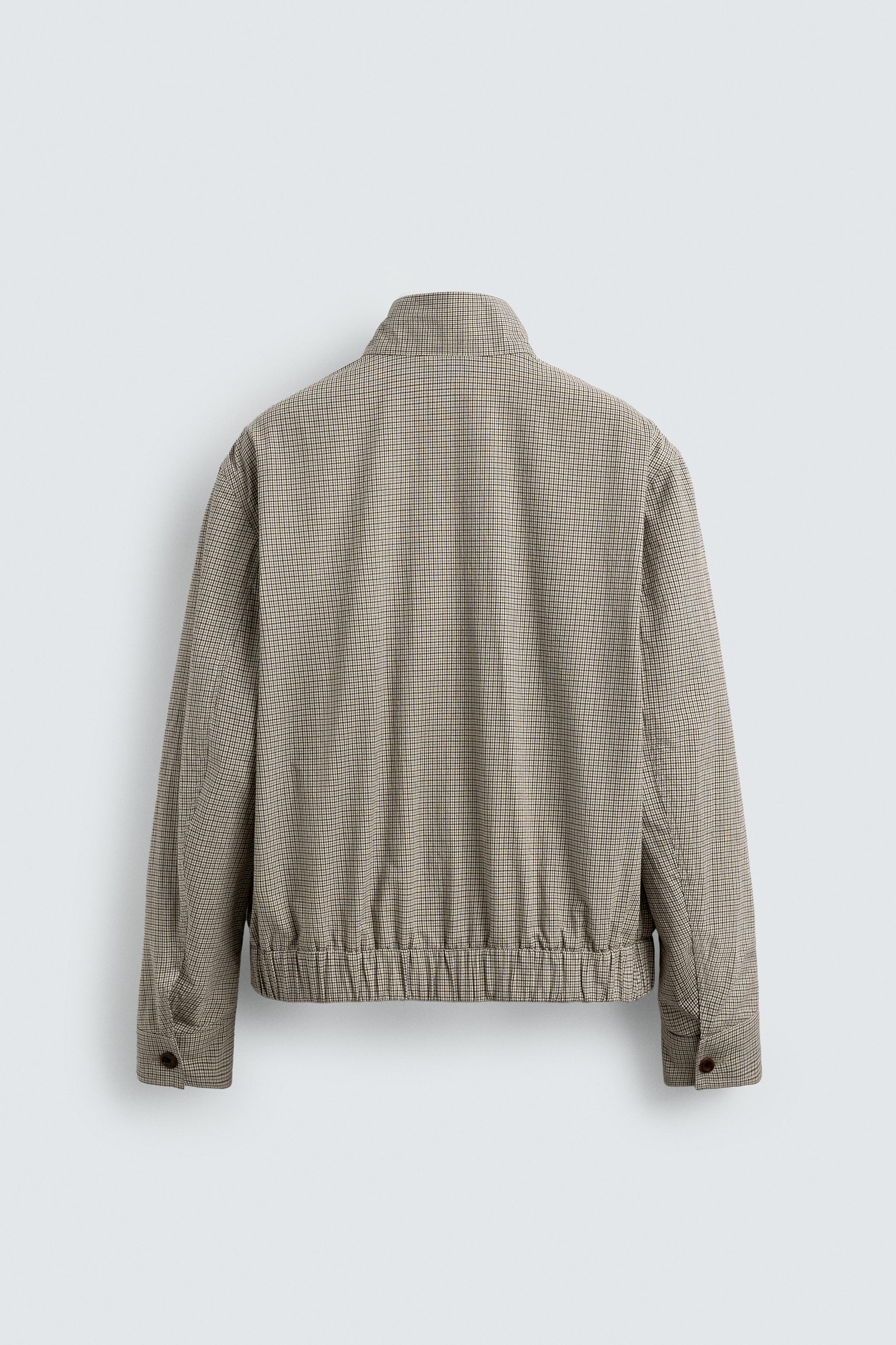 TEXTURED PLAID JACKET