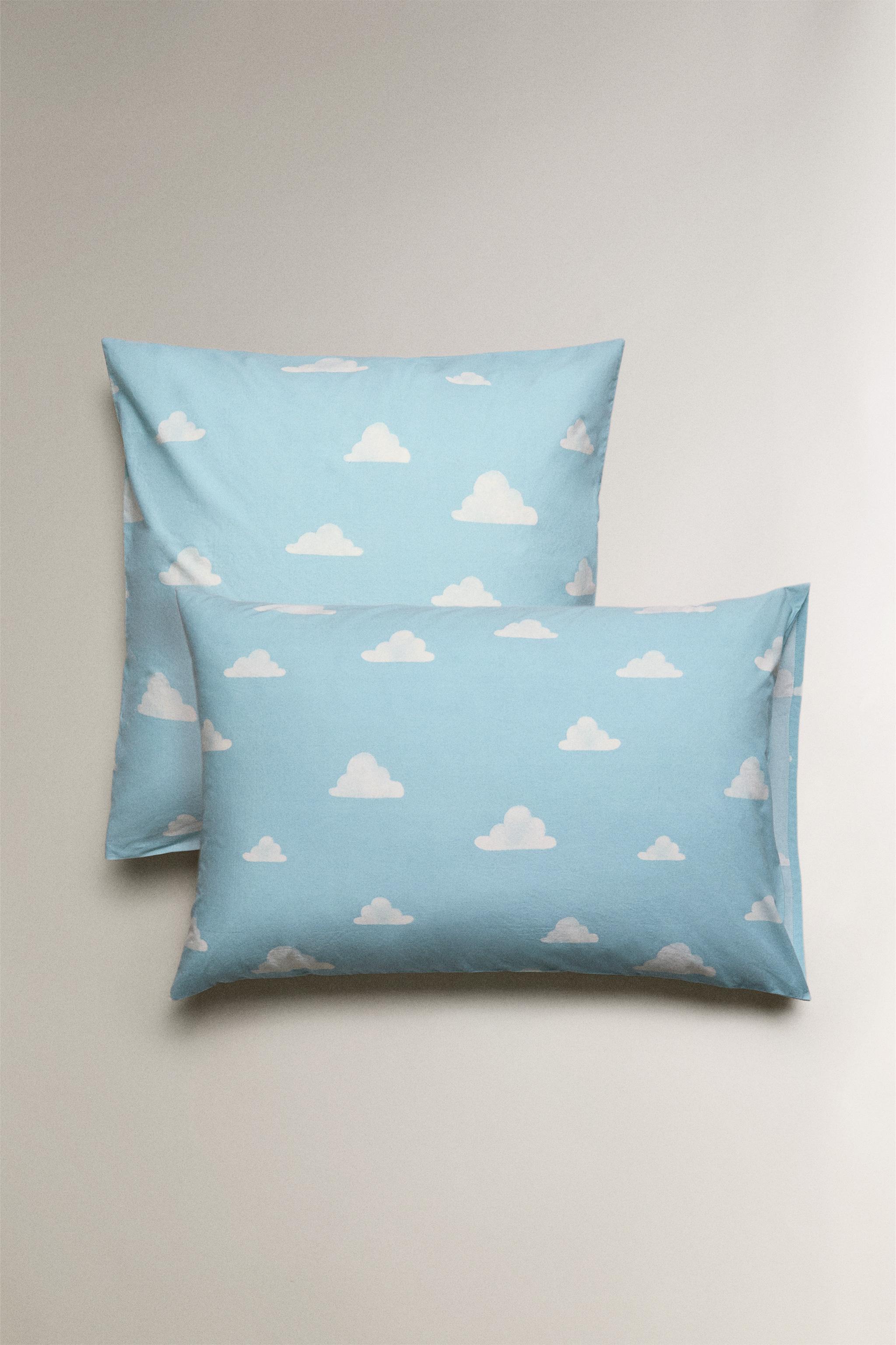 CHILDREN'S CLOUD PRINT PILLOWCASE