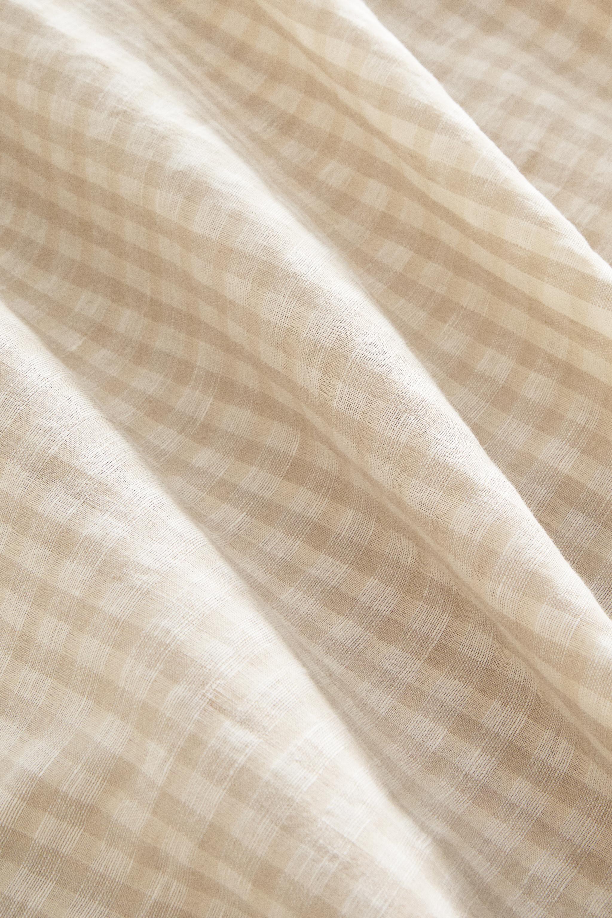 DYED THREAD CHECK DUVET COVER