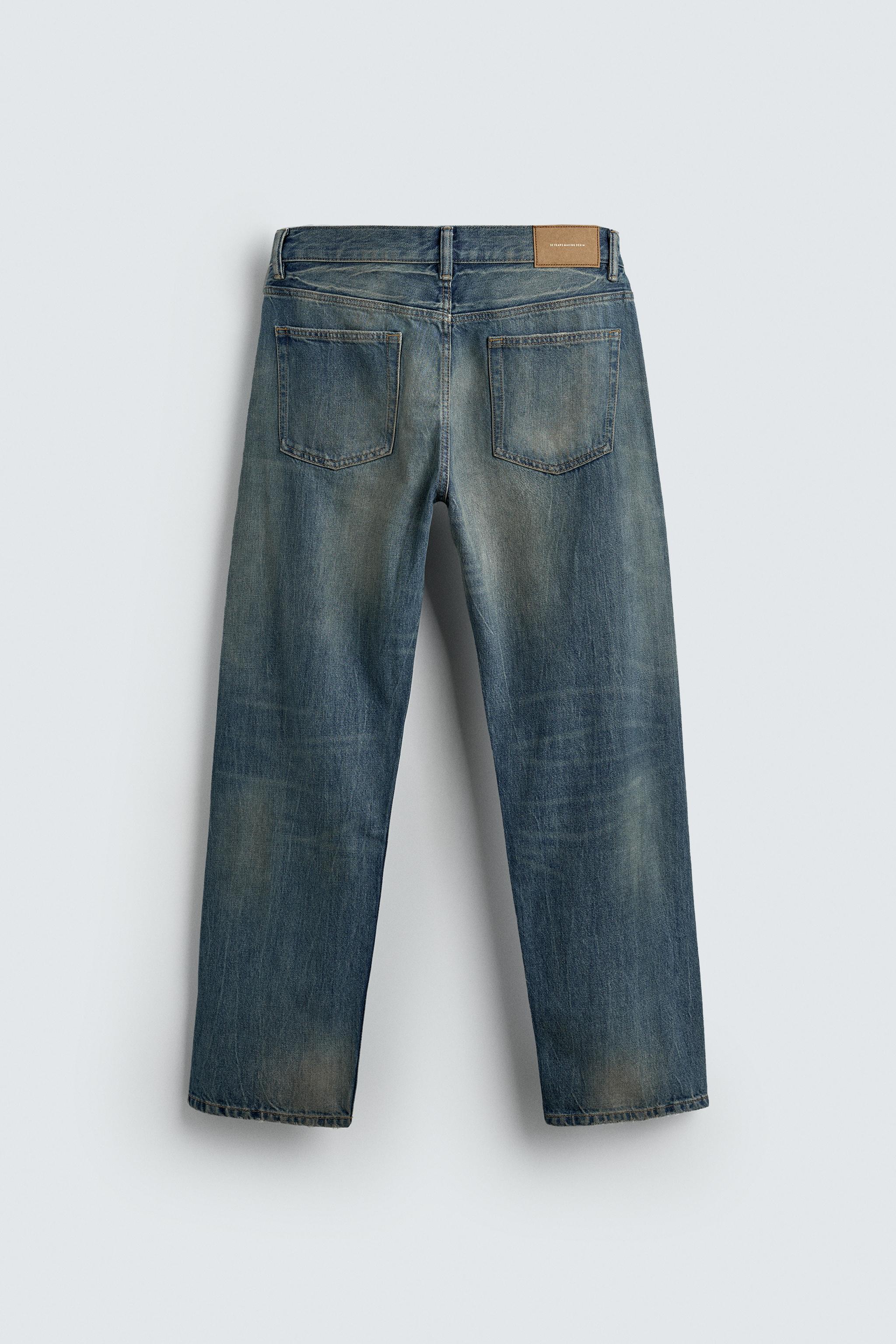 RIPPED REGULAR STRAIGHT FIT JEANS