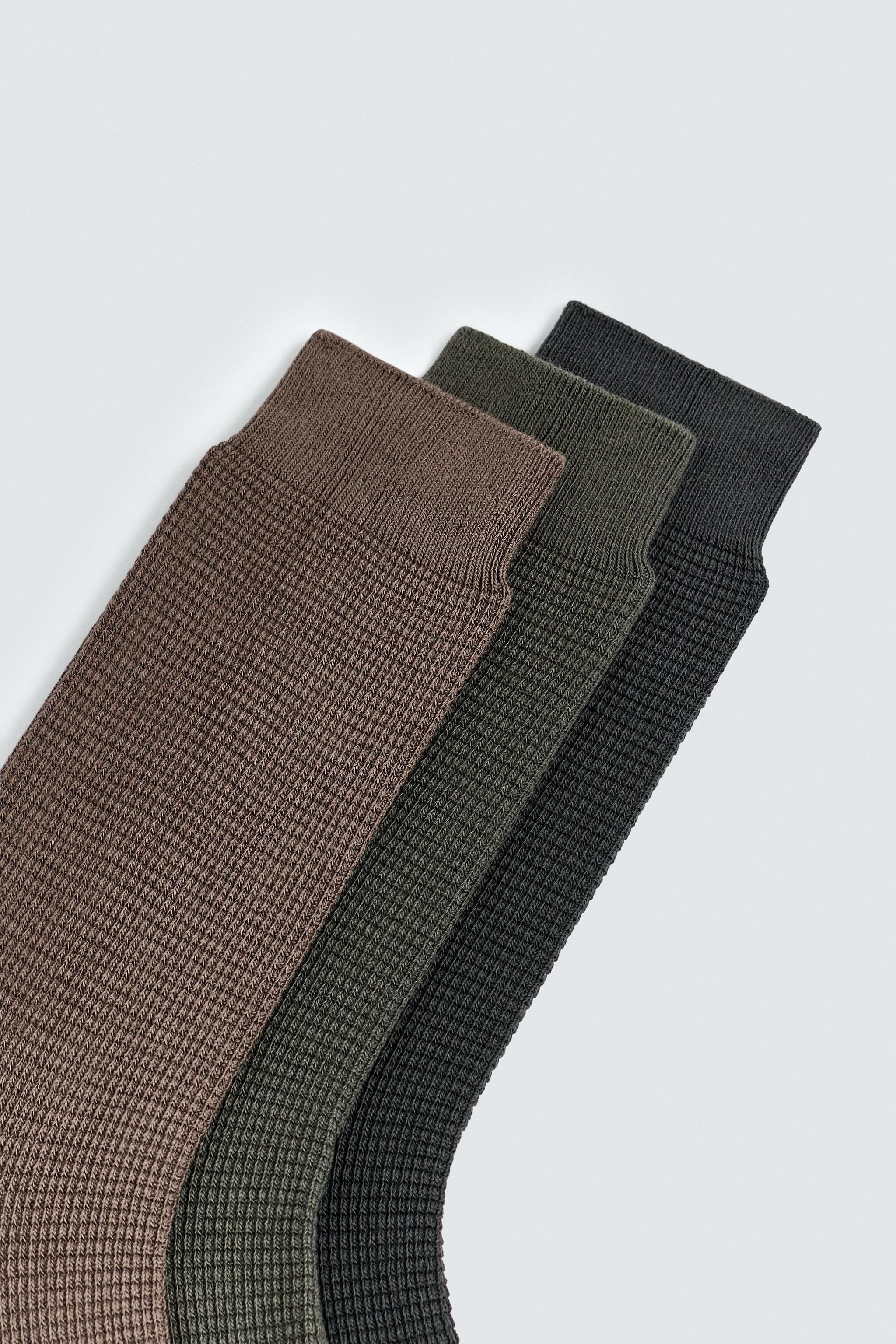 THREE-PACK OF CHECK SOCKS