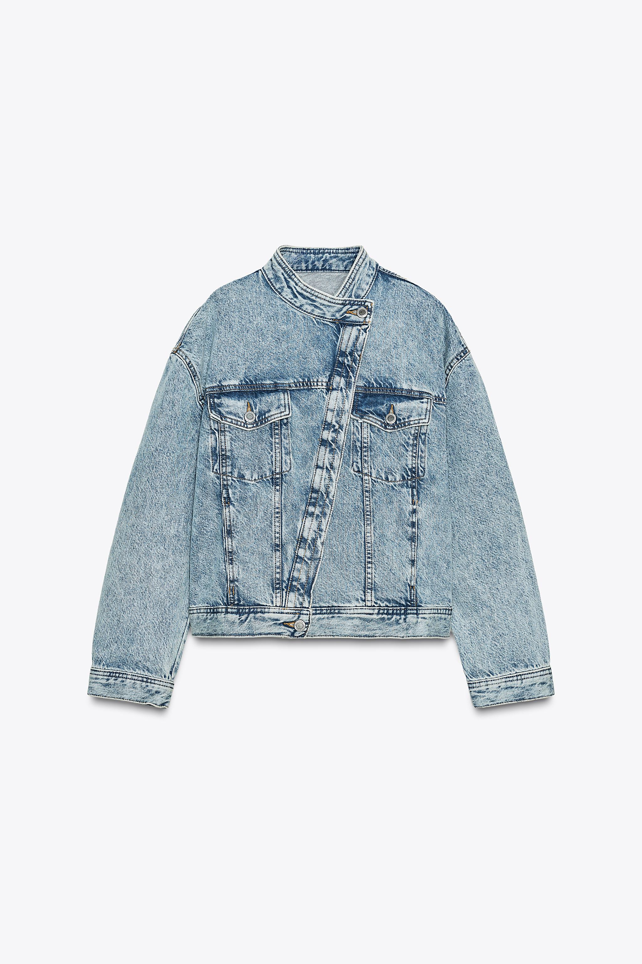 ZW COLLECTION CROSSOVER DENIM JACKET