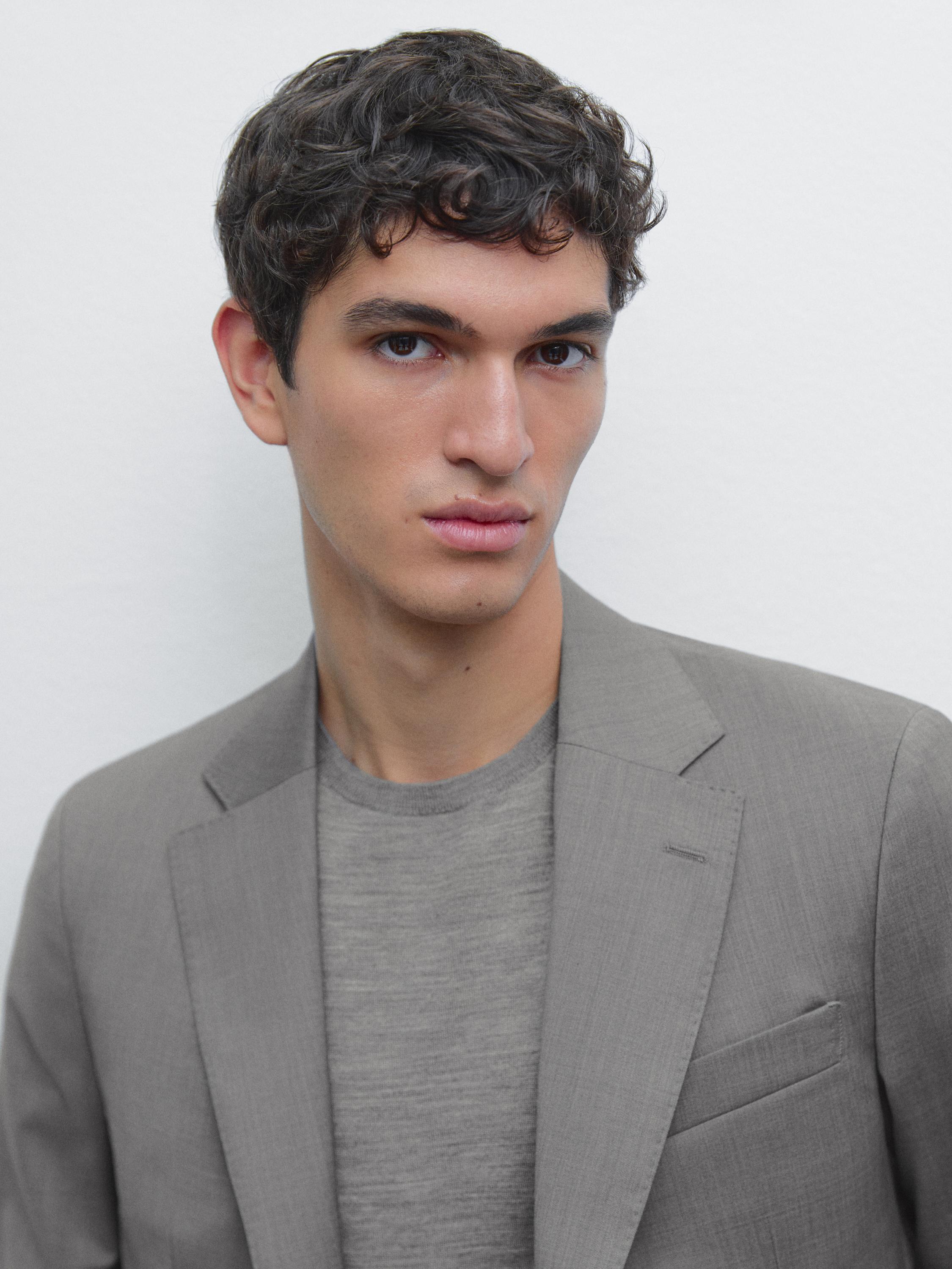 100% wool suit blazer