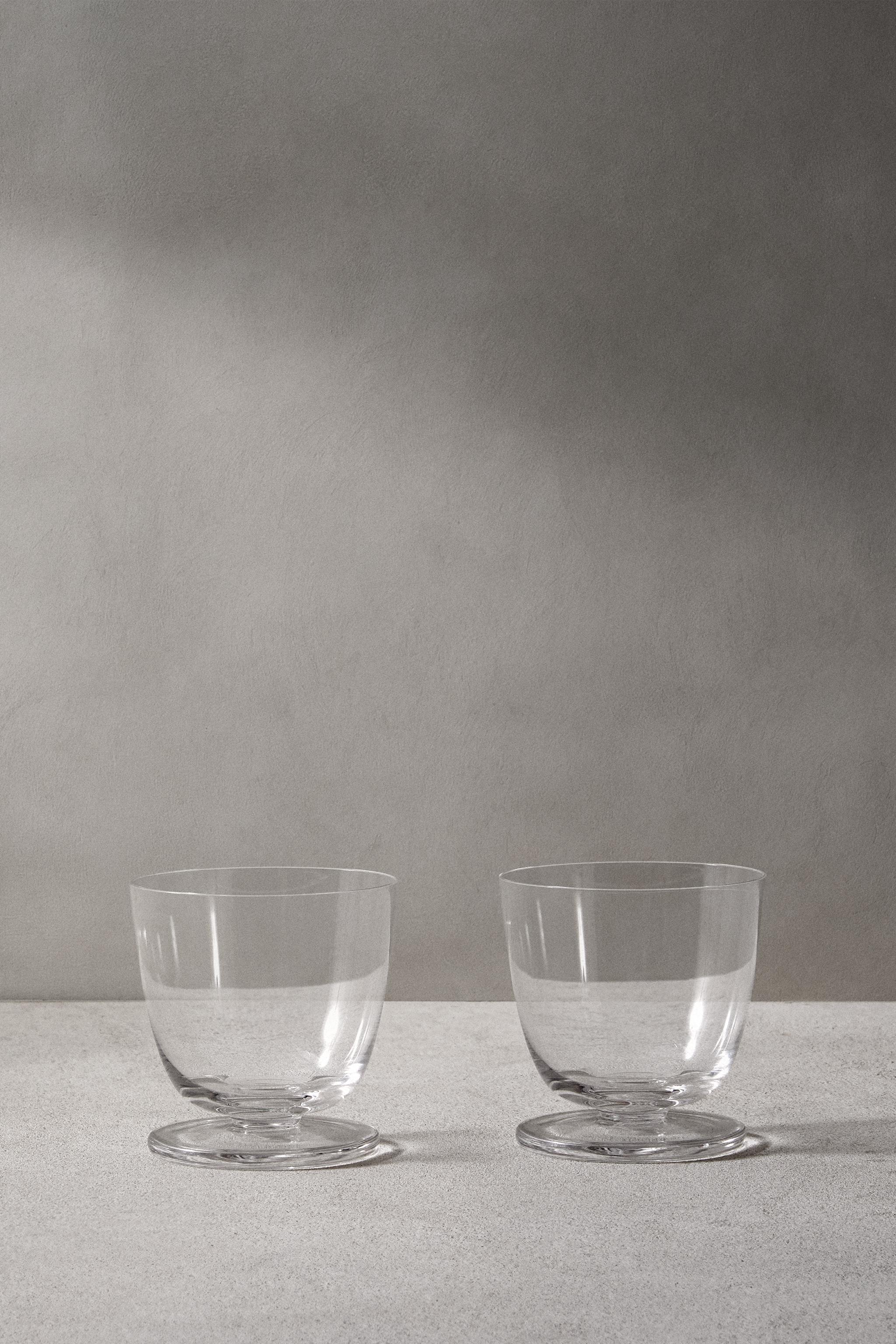 SET OF 2 - STEMMED GLASS S