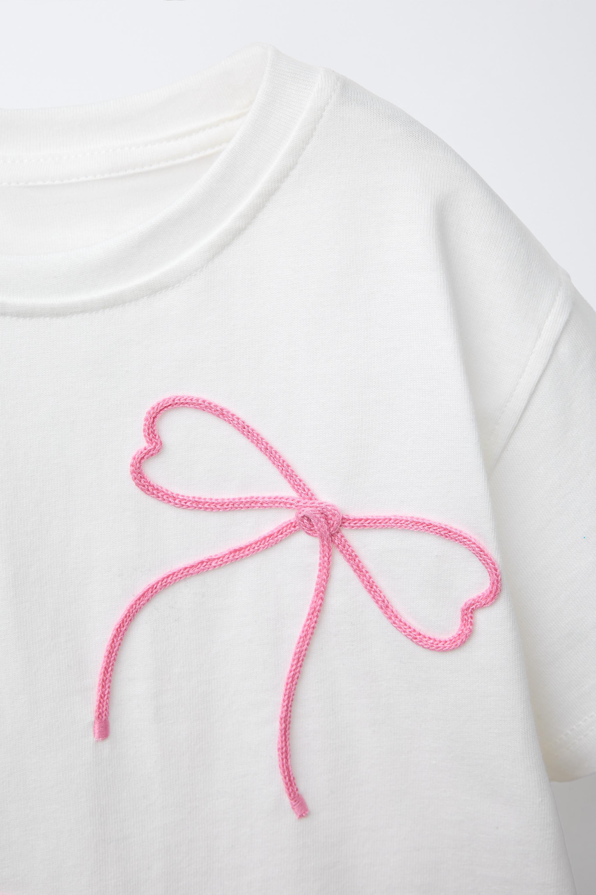 DRAWSTRING BOW T-SHIRT