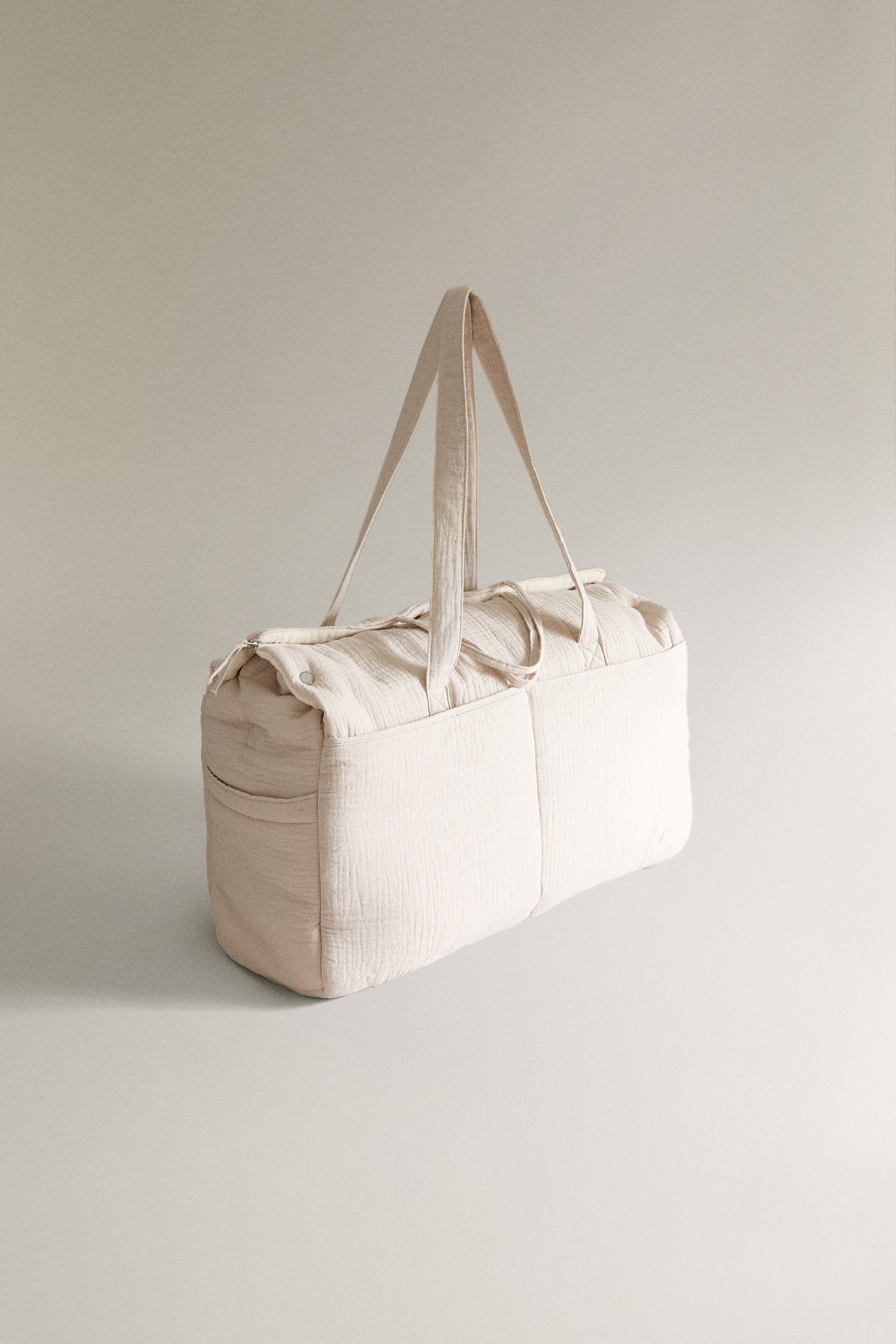 COTTON DIAPER BAG WITH A MOON