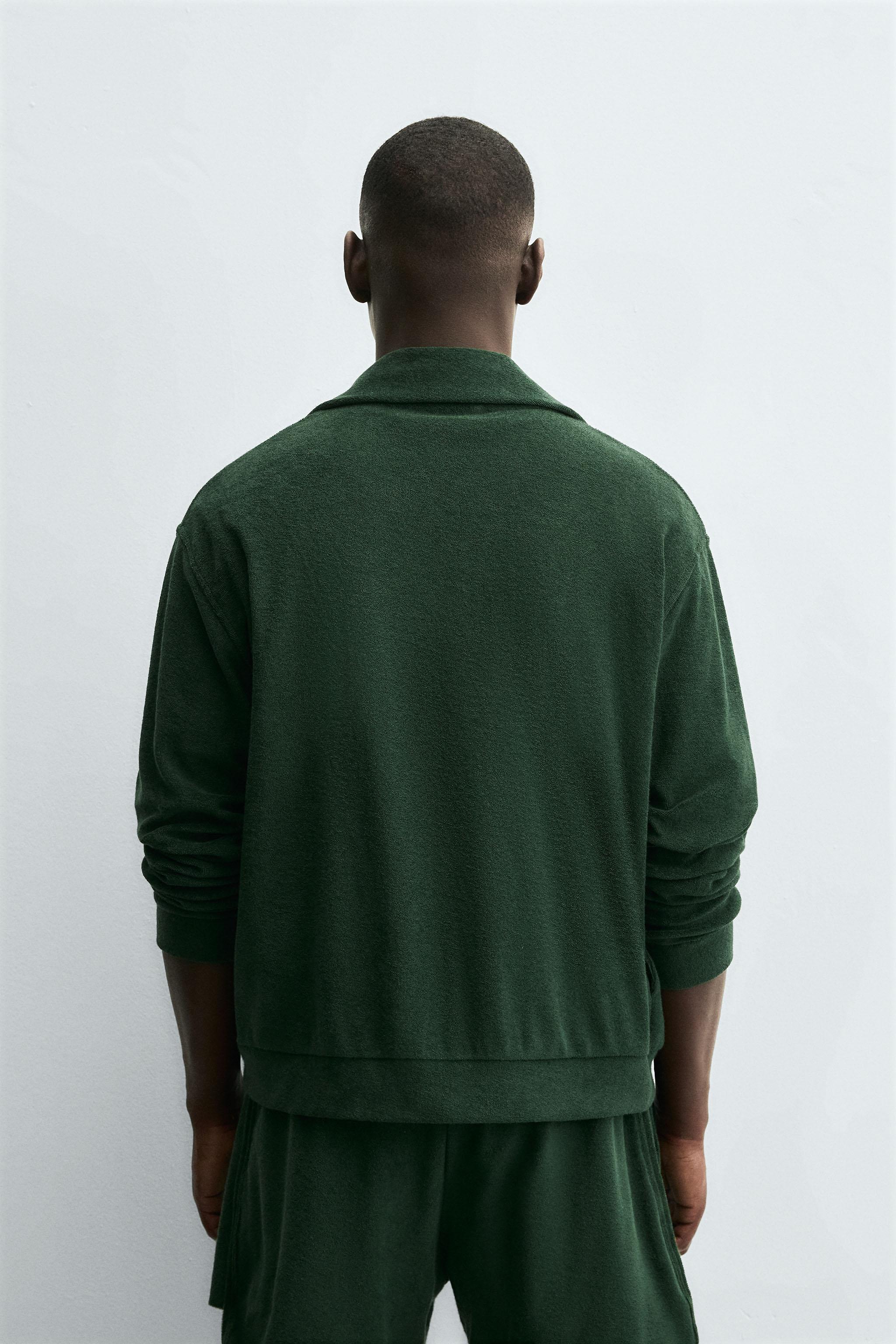 TOWEL ZIP-UP SWEATSHIRT