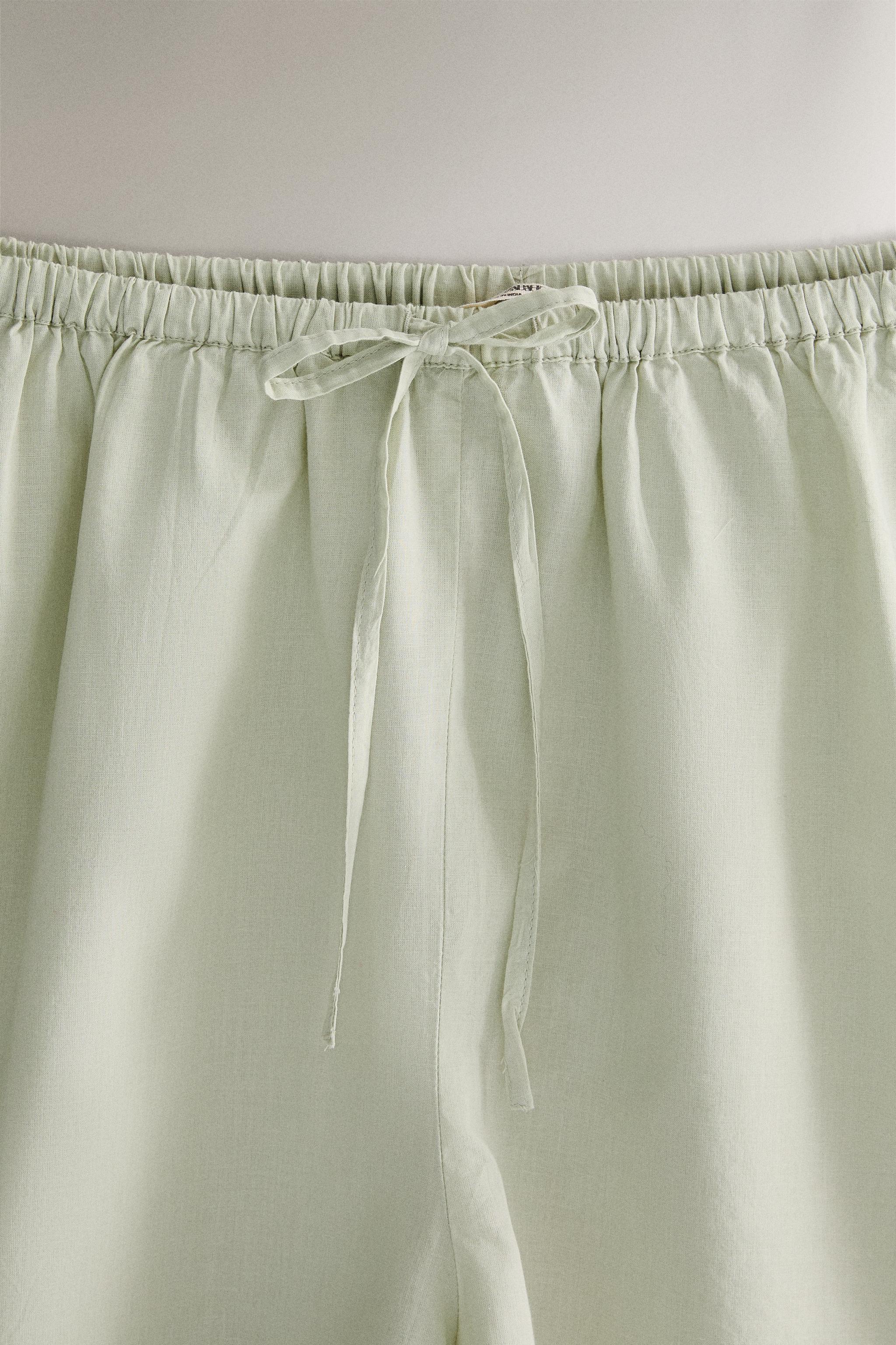 EMBROIDERED COTTON SHORTS