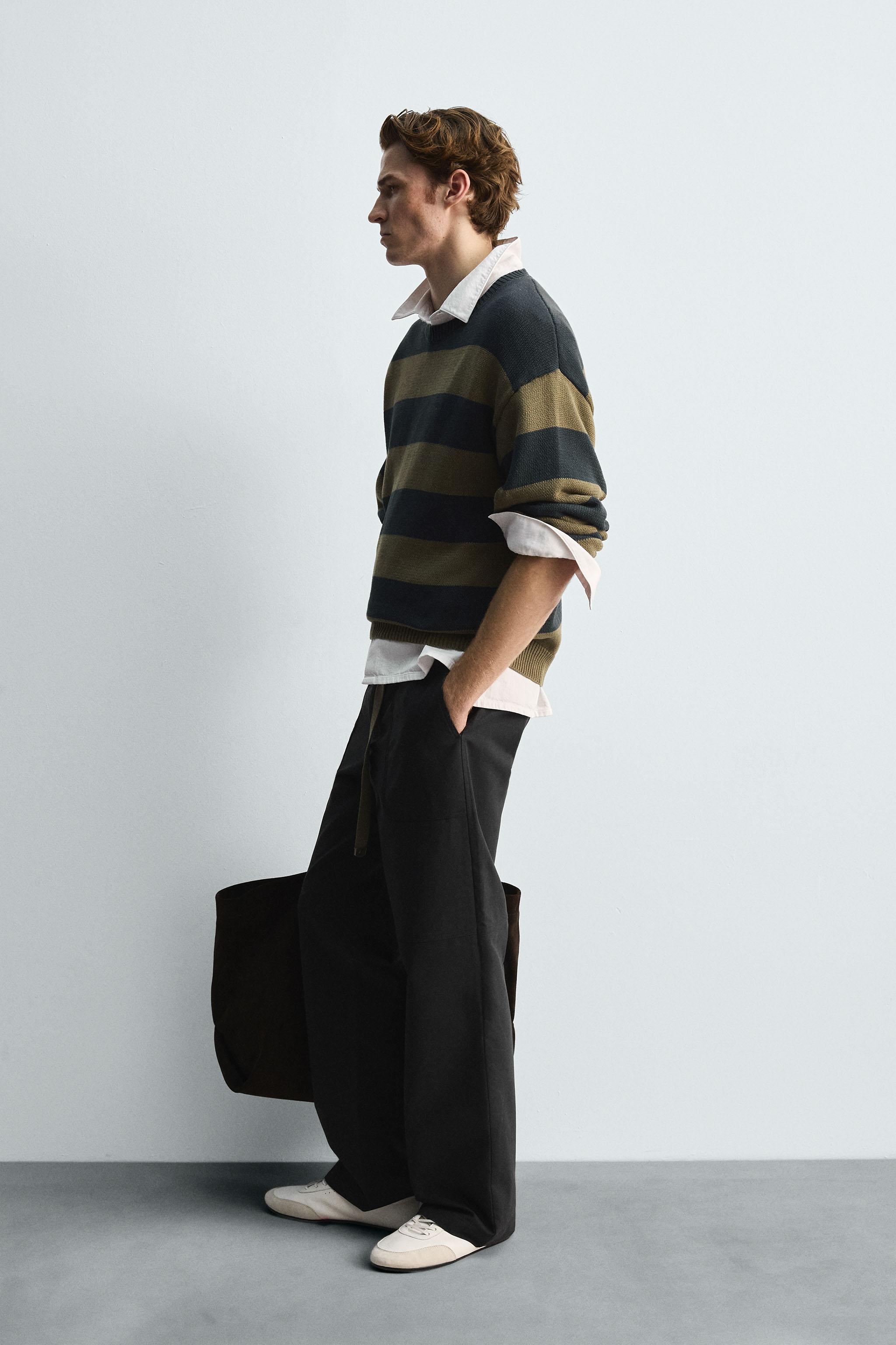 STRIPED JACQUARD SWEATER