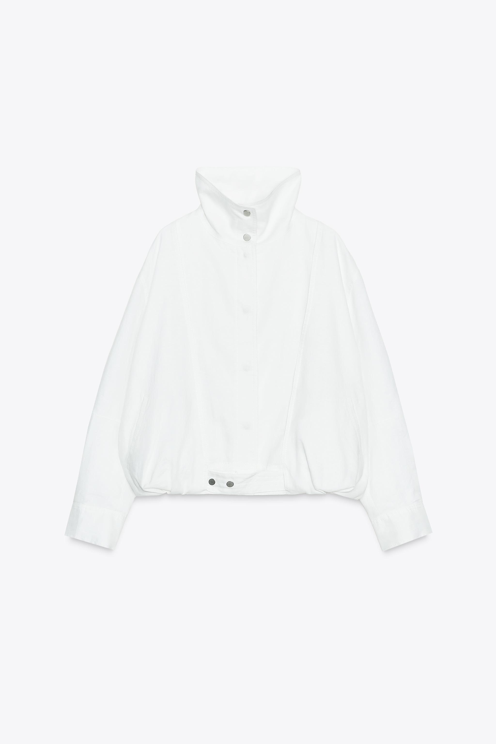 100% LINEN BOMBER JACKET ZW COLLECTION