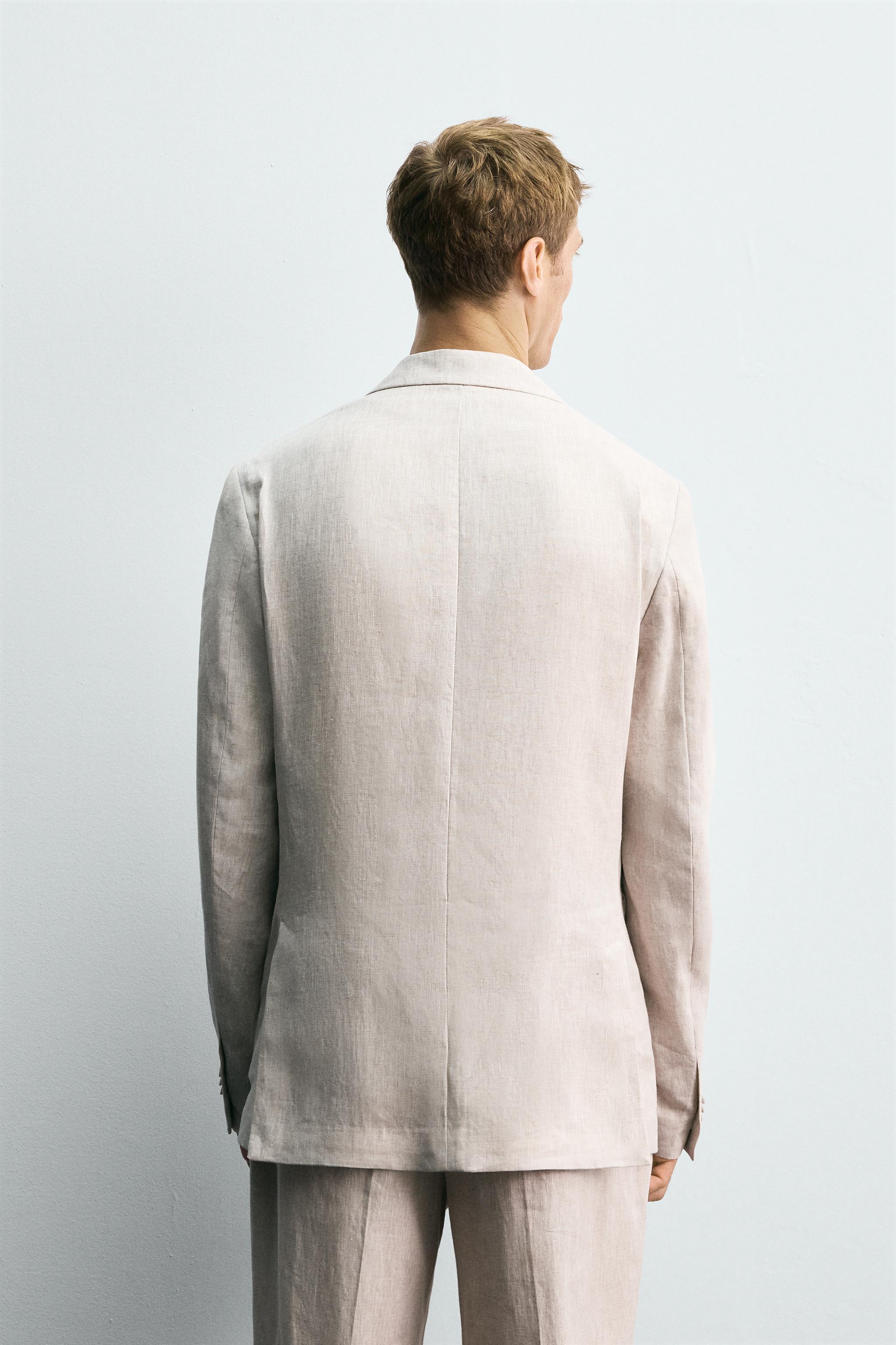 100% LINEN SUIT BLAZER