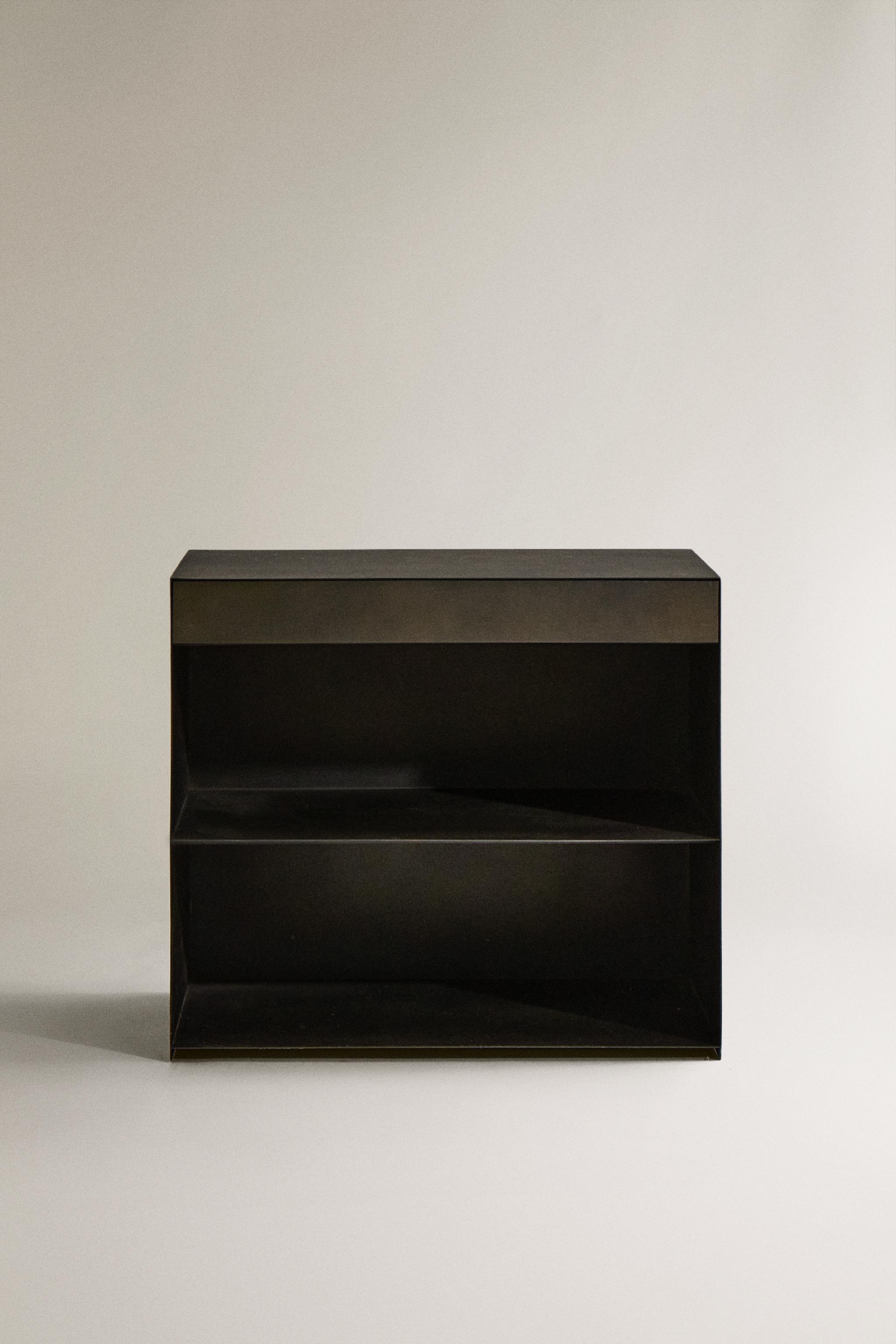 METAL NIGHTSTAND WITH DRAWER