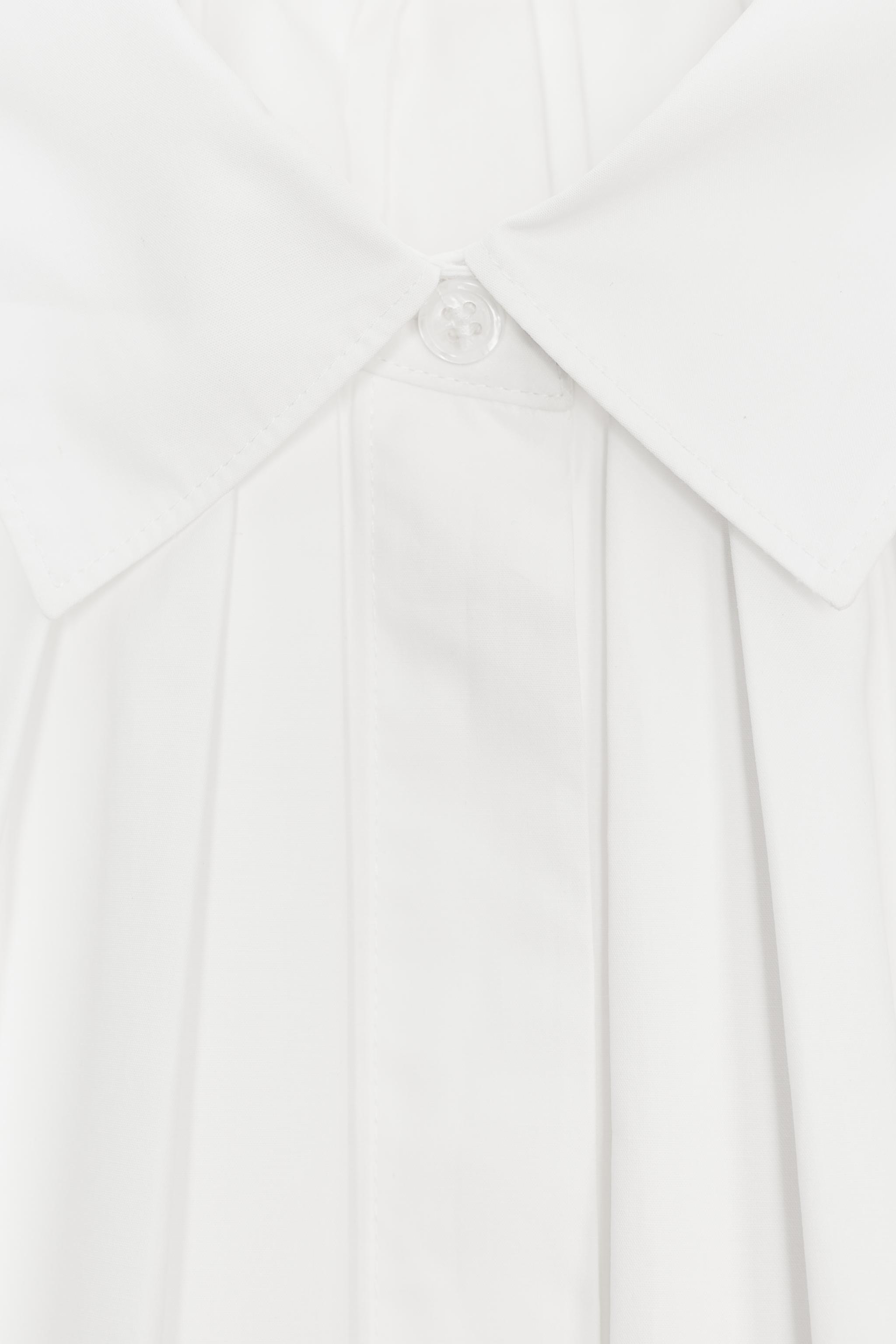 ZW COLLECTION PLEATED BALLOON SLEEVE SHIRT