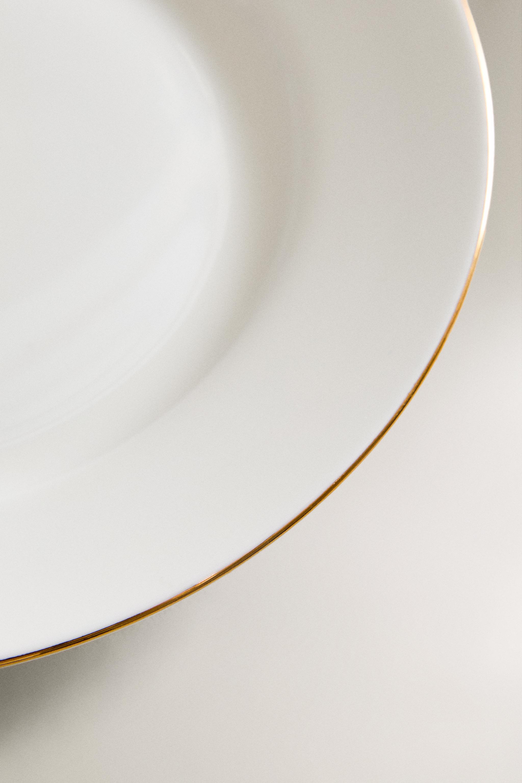 RIMMED BONE CHINA SIDE PLATE
