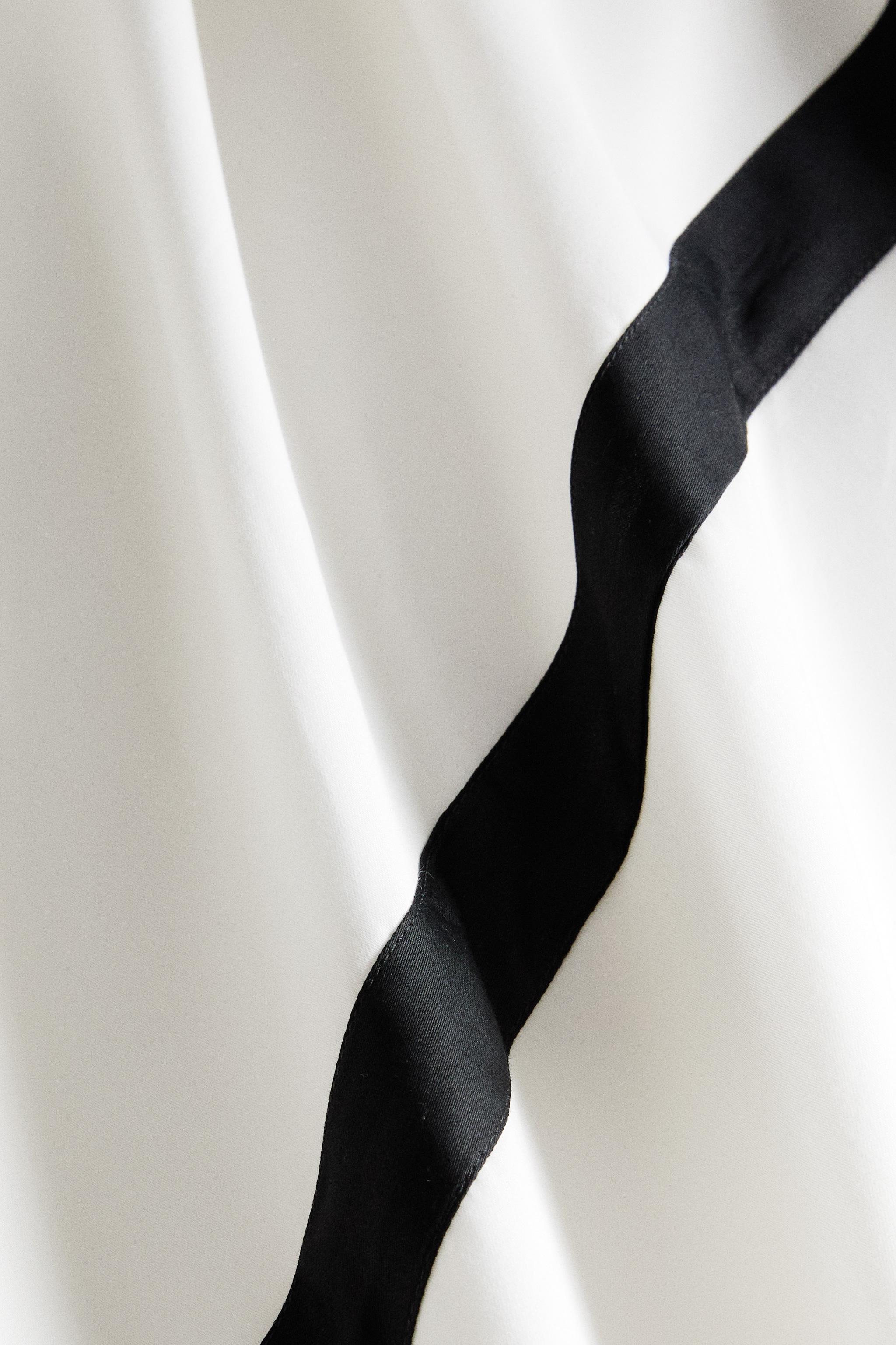 BORDERED SATEEN DUVET COVER