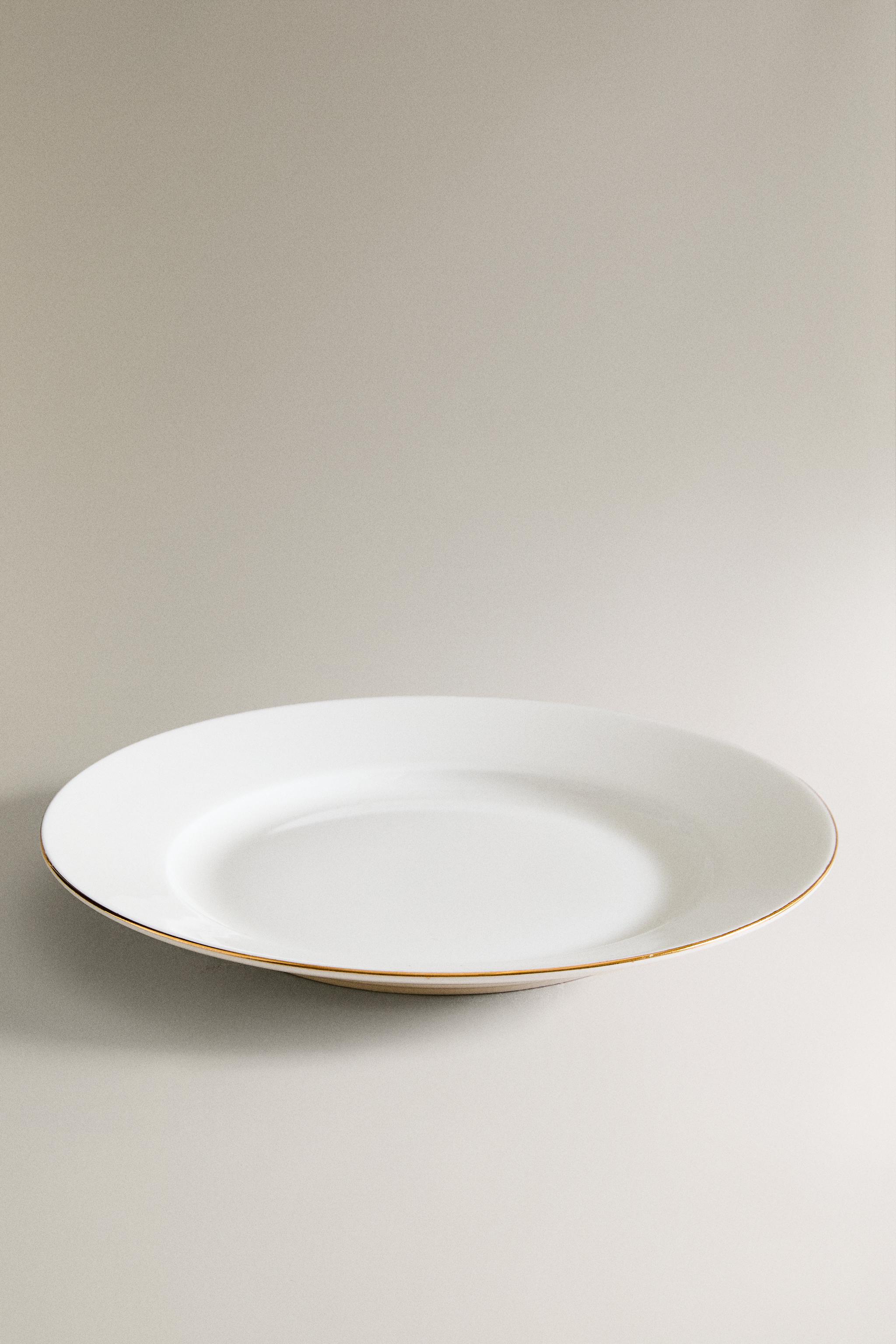 RIMMED BONE CHINA SIDE PLATE