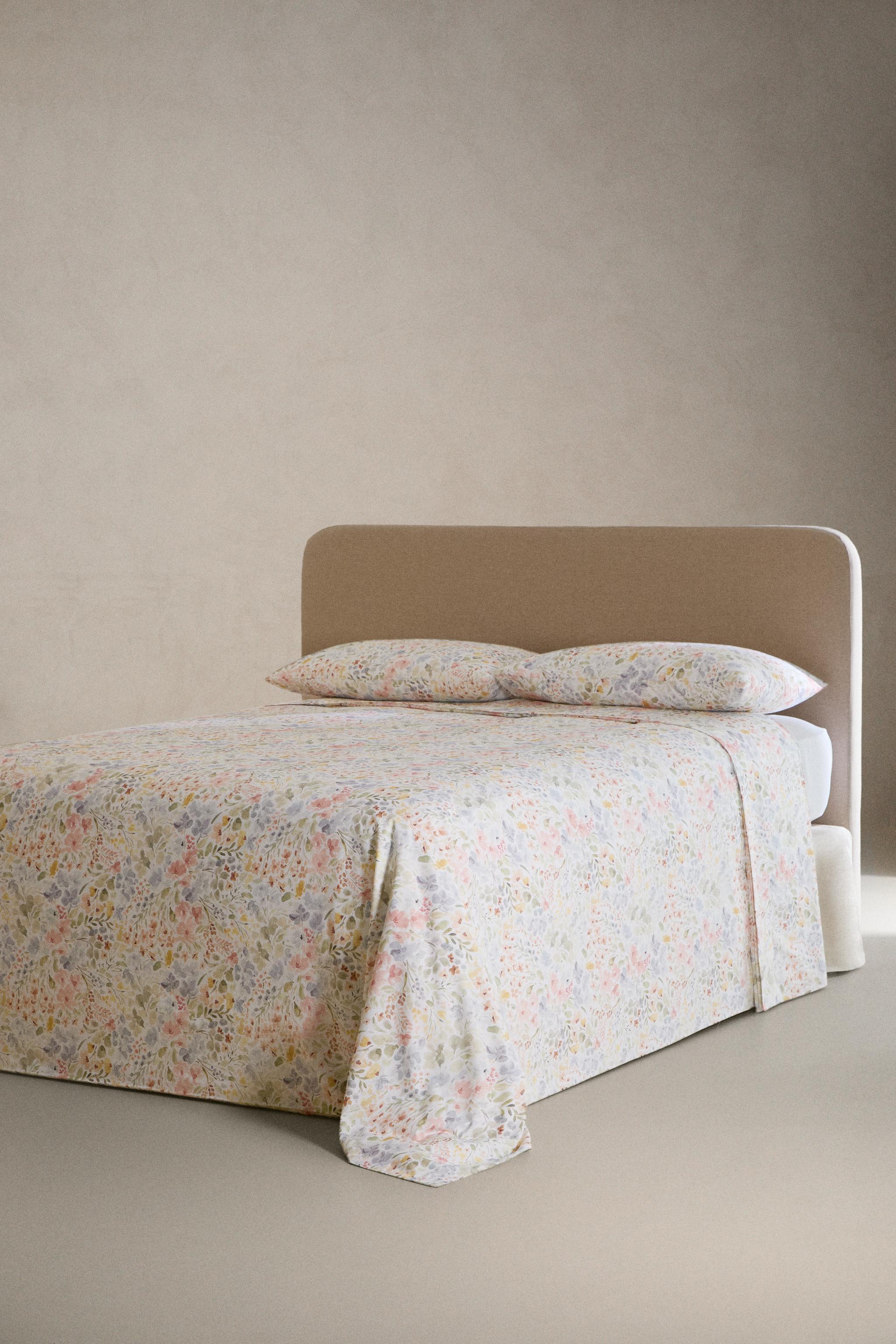 FLORAL PRINT DUVET COVER