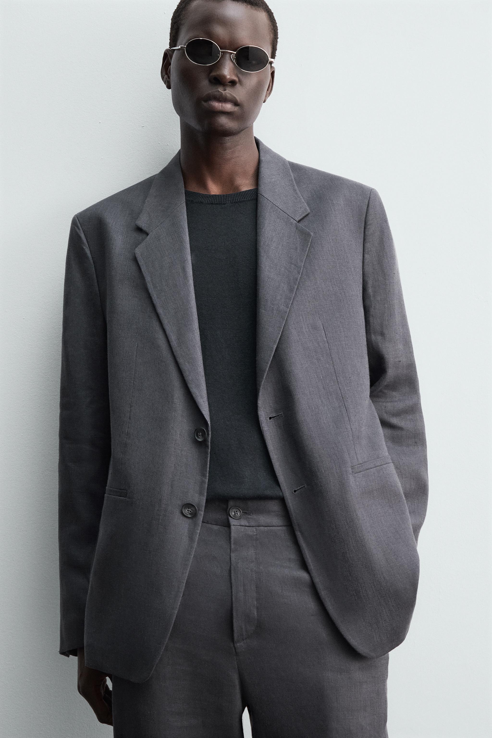 100% LINEN SUIT BLAZER