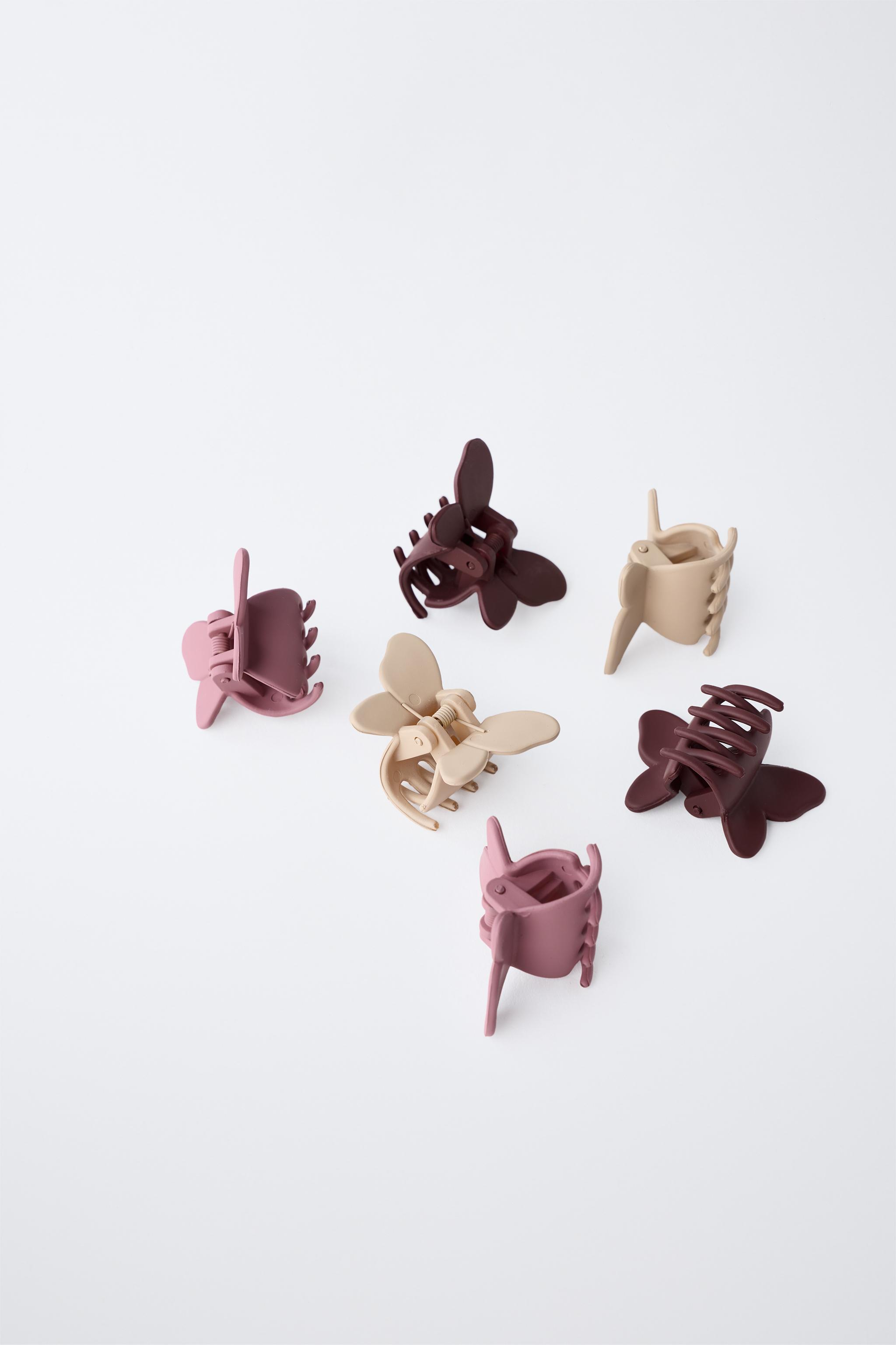 BUTTERFLY HAIR CLIP AND HAIR TIE BOX SET