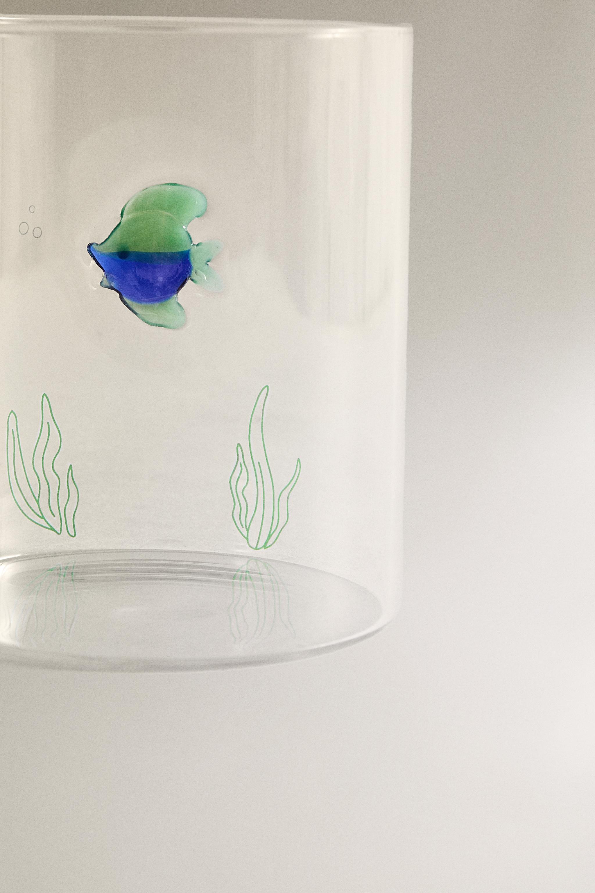 BOROSILICATE GLASS FISH TUMBLER