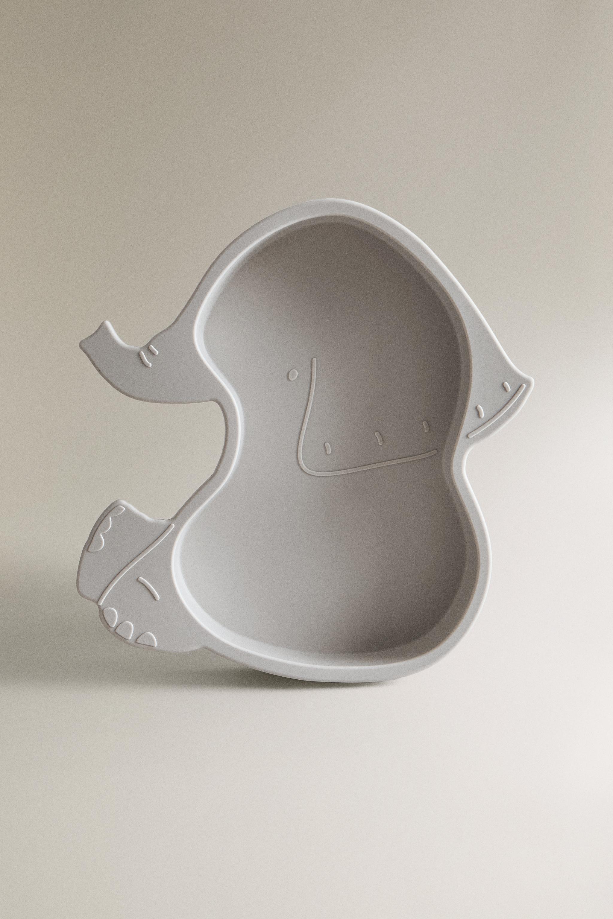CHILDREN'S SILICONE ELEPHANT PLATE