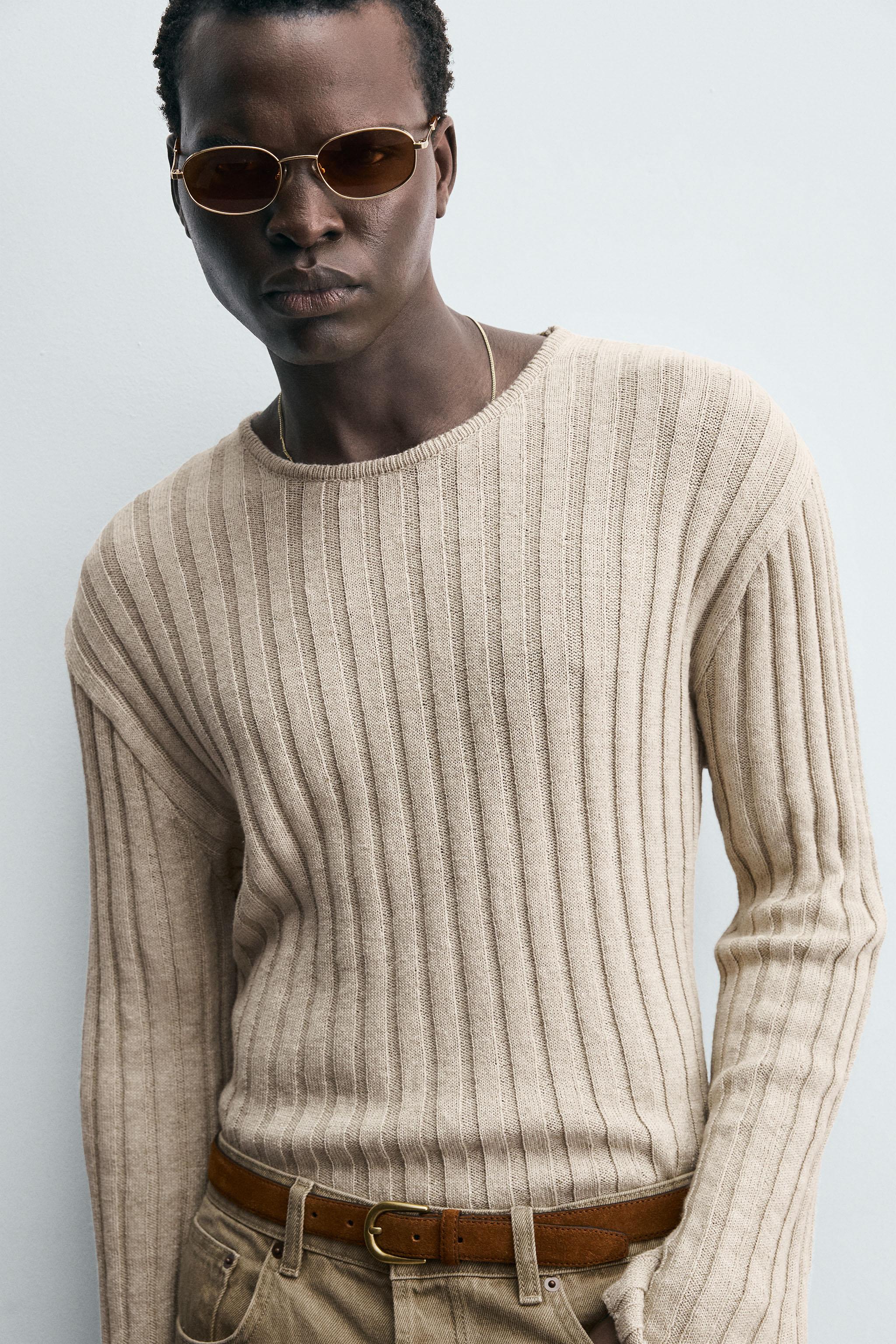 LIGHTWEIGHT RIBBED SWEATER