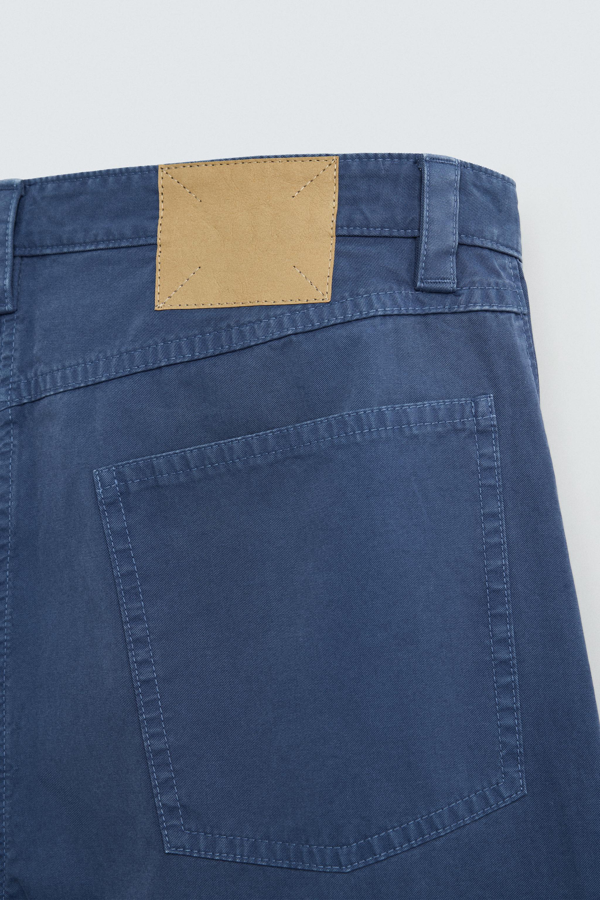 WASHED STRAIGHT FIT PANTS