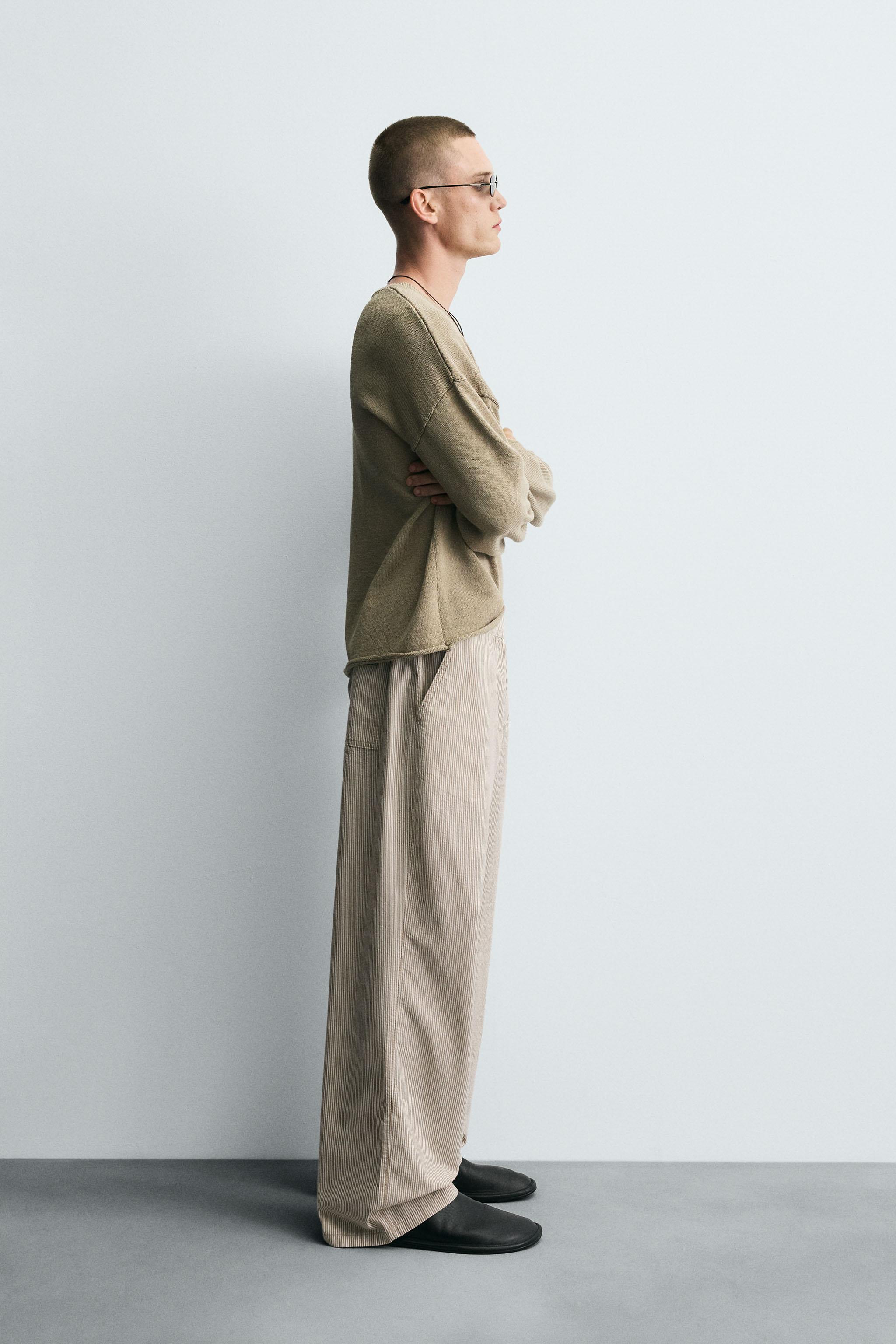 RELAXED FIT STRIPE PANTS