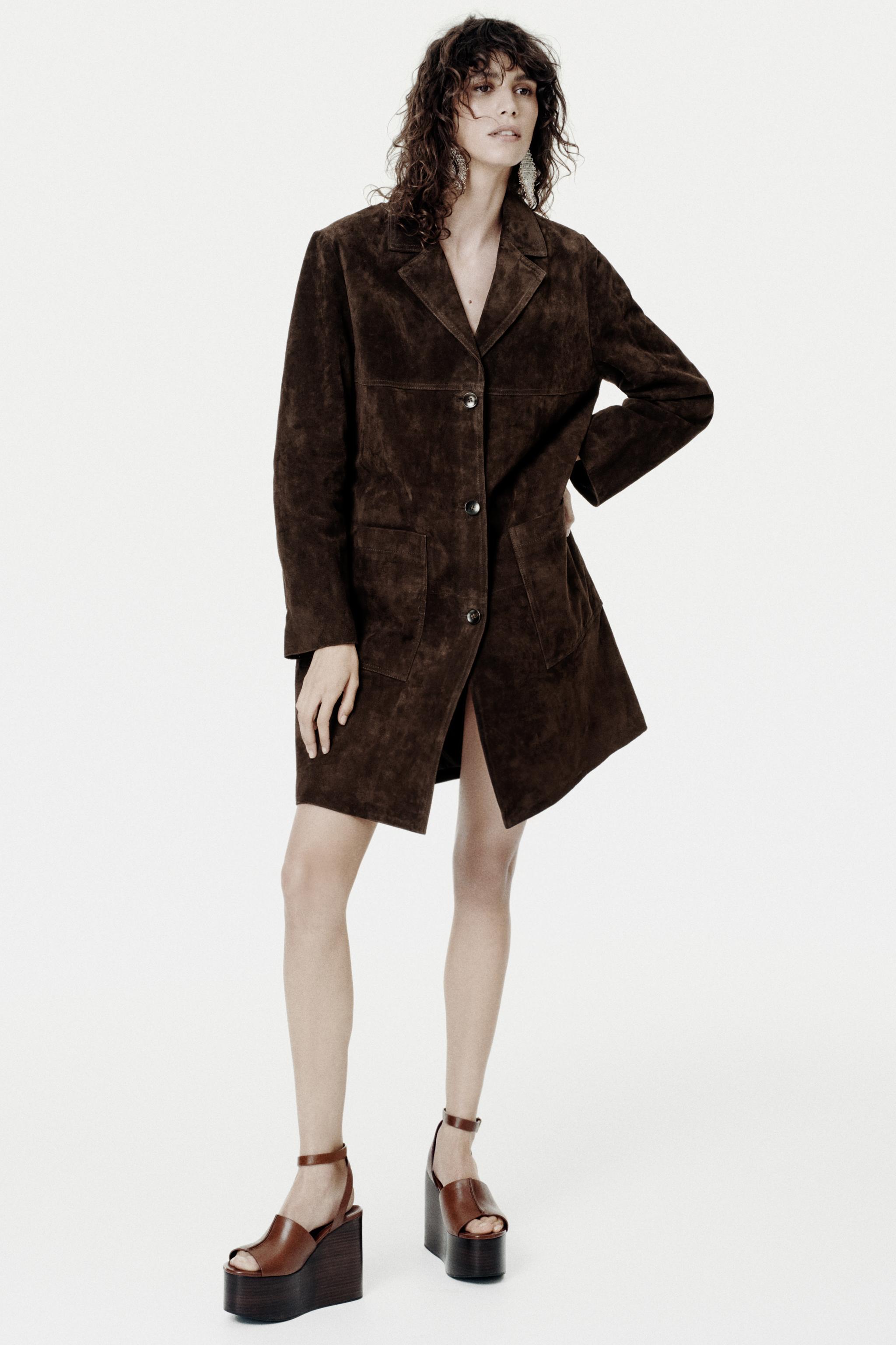 100% SUEDE COAT ZW COLLECTION LIMITED EDITION