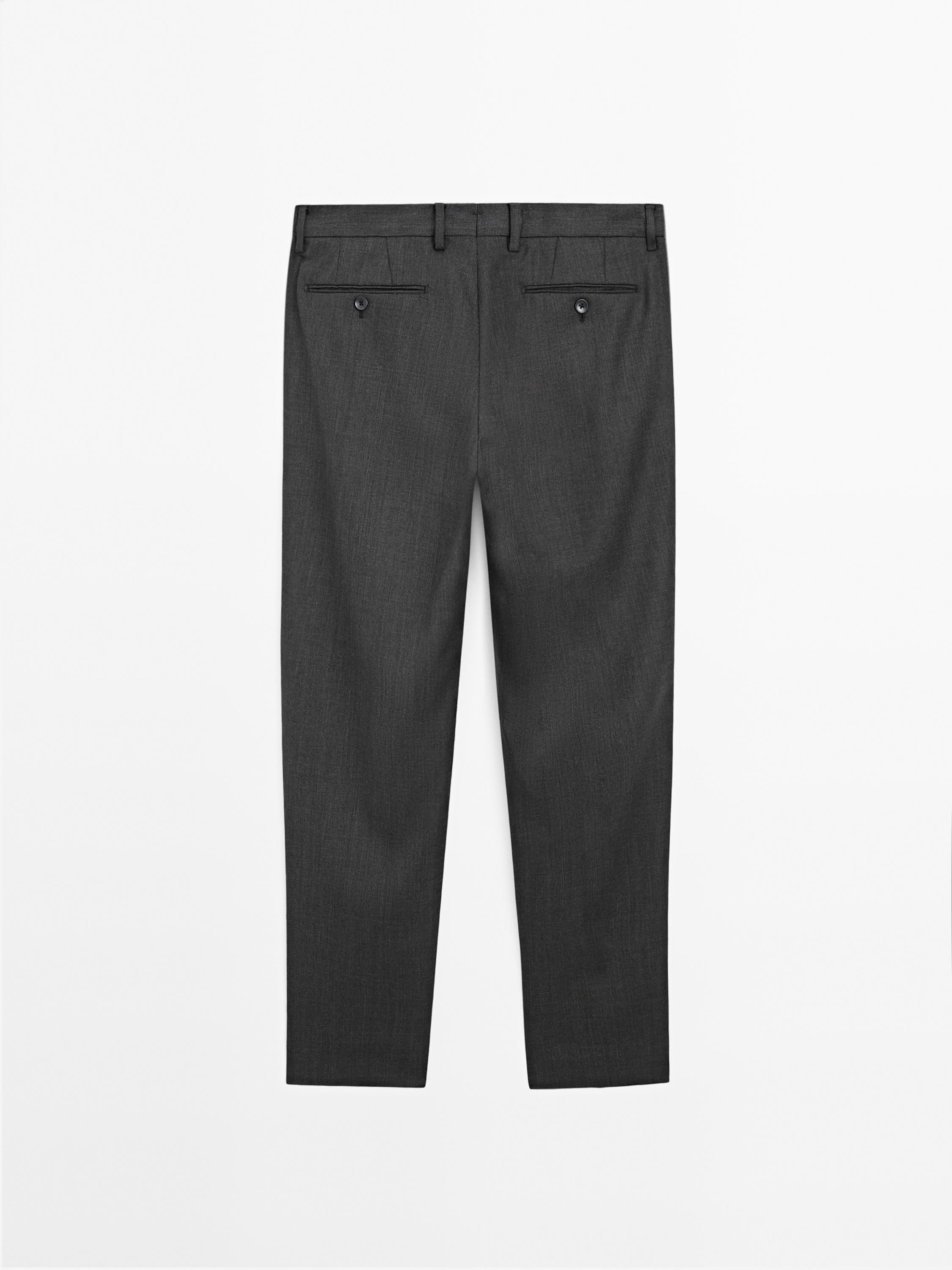 100% wool suit trousers