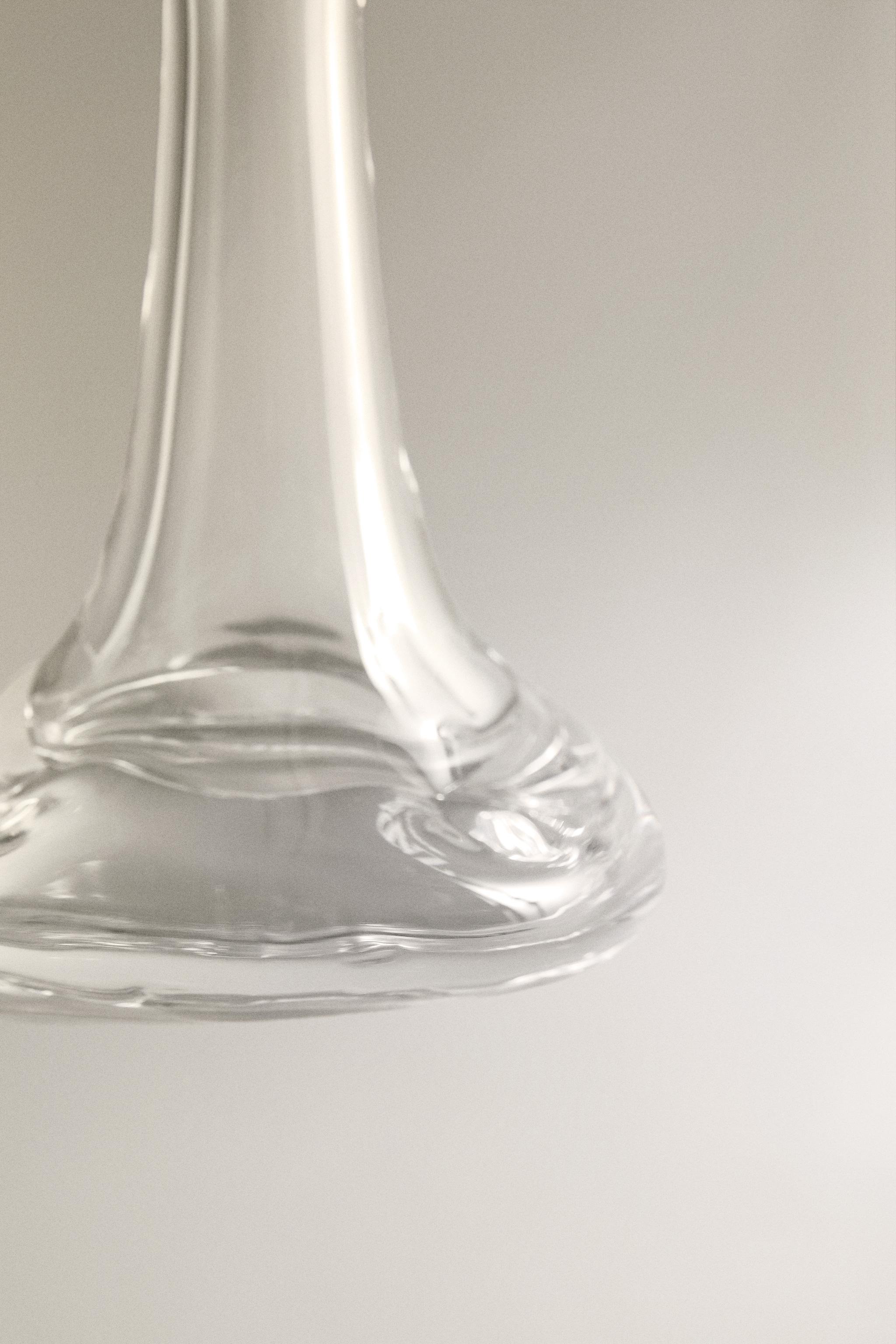 LONG NECK GLASS VASE