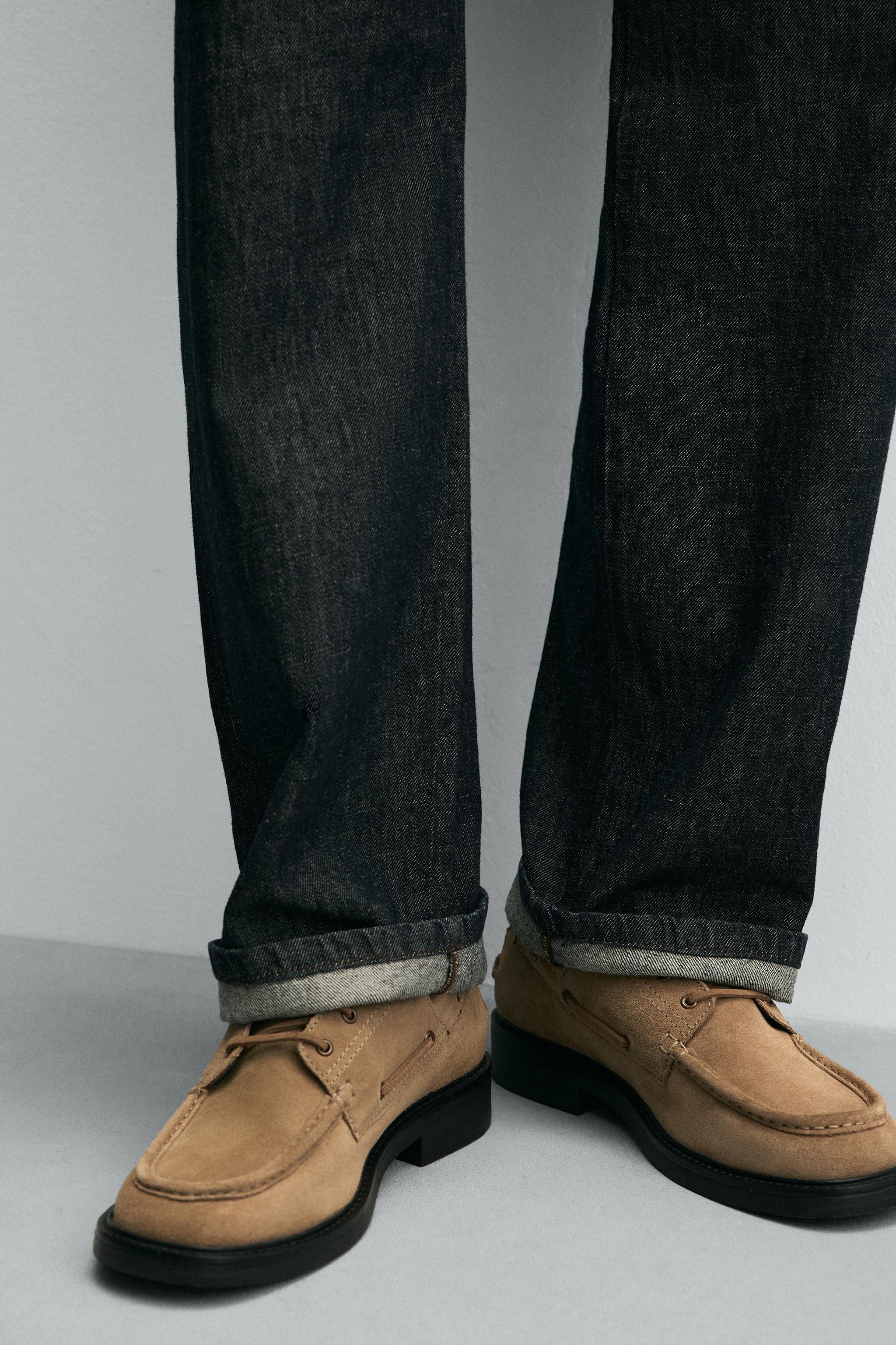 LEATHER DRESS DECK SHOES