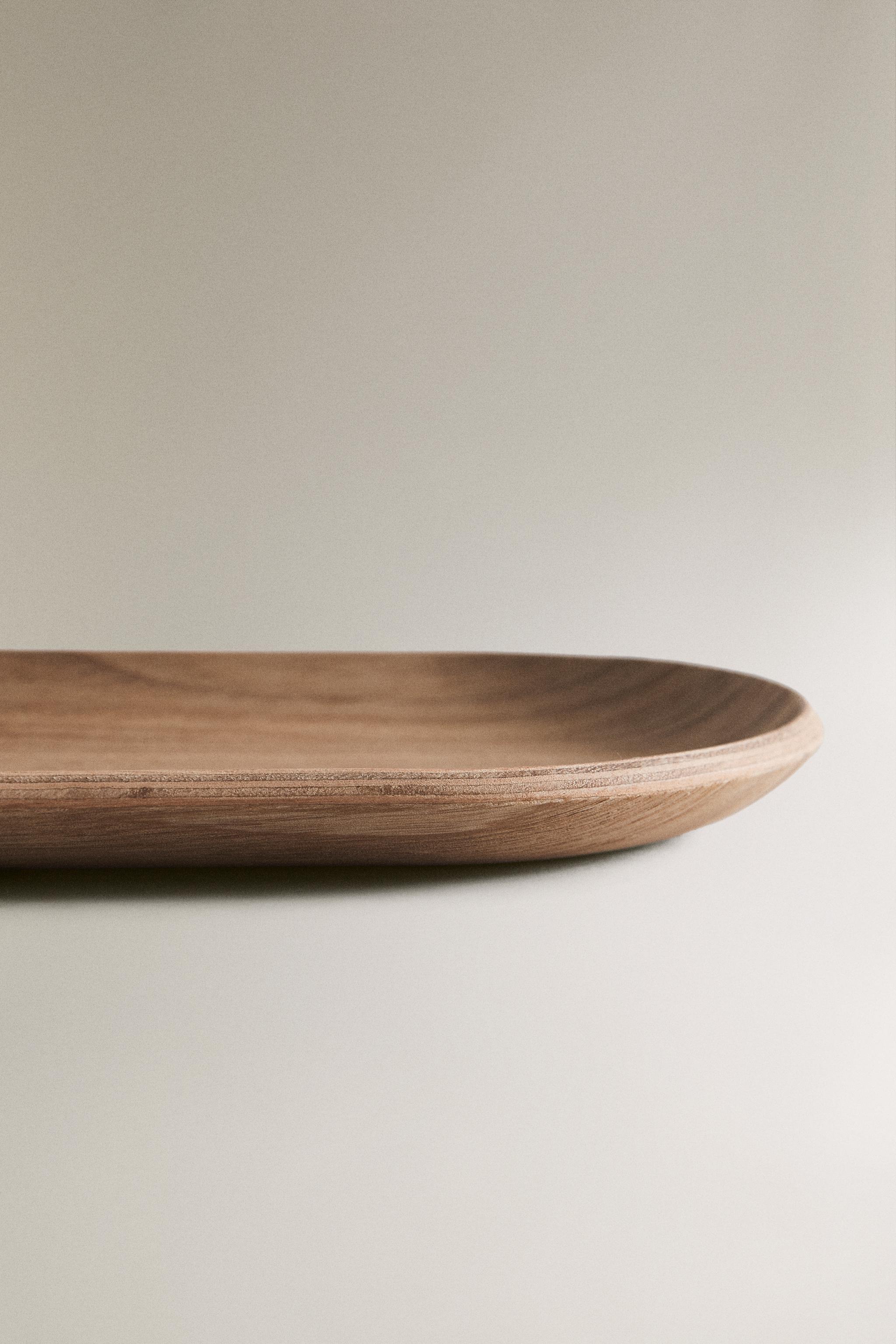 OVAL WOODEN TRAY