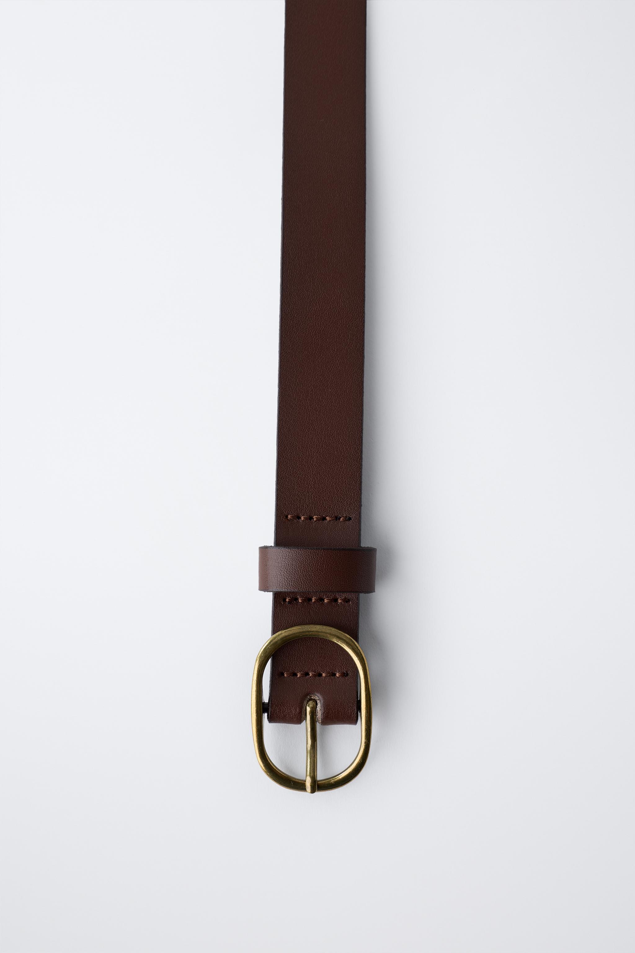 LEATHER BUCKLE BELT