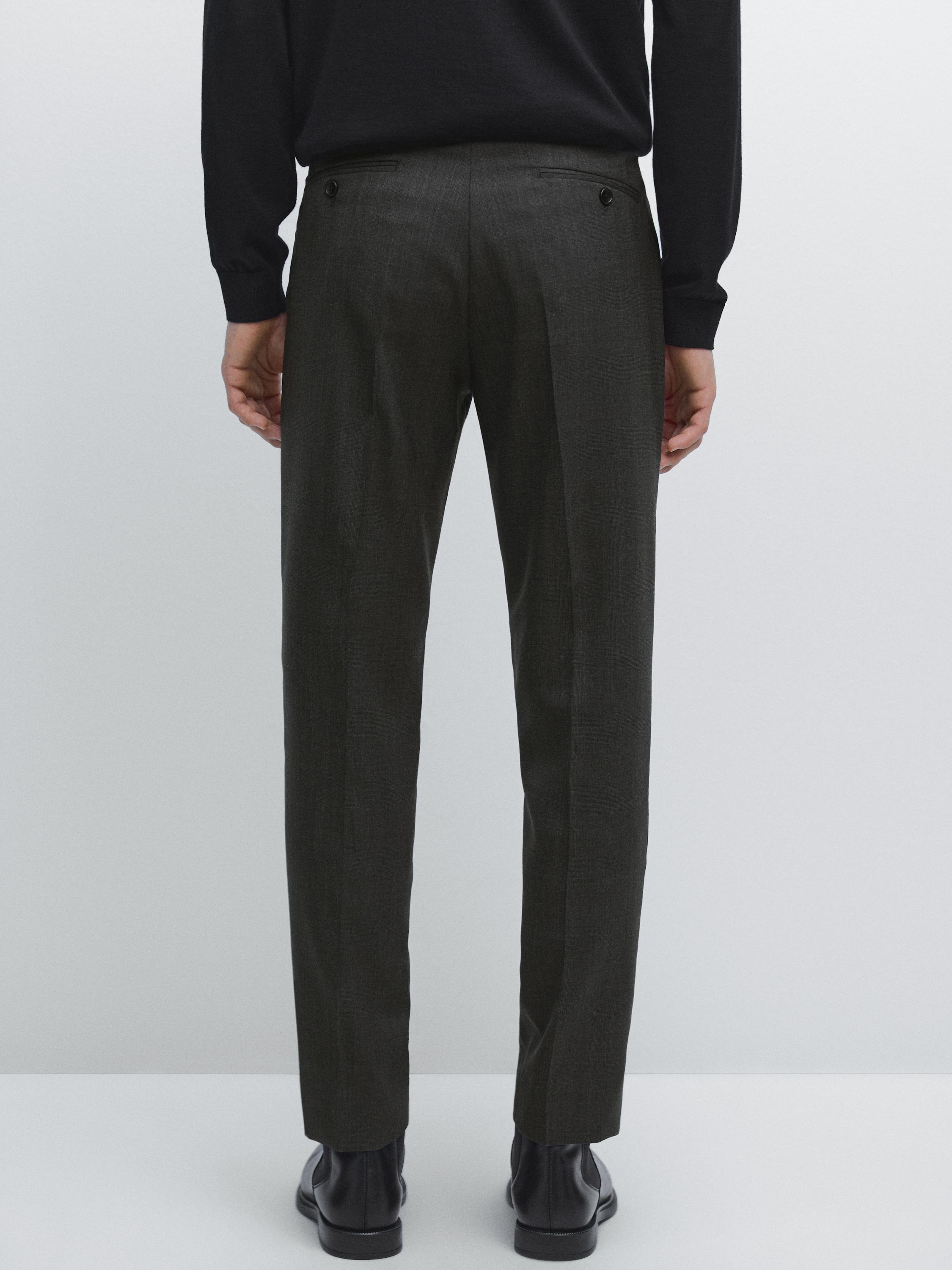 100% wool suit trousers