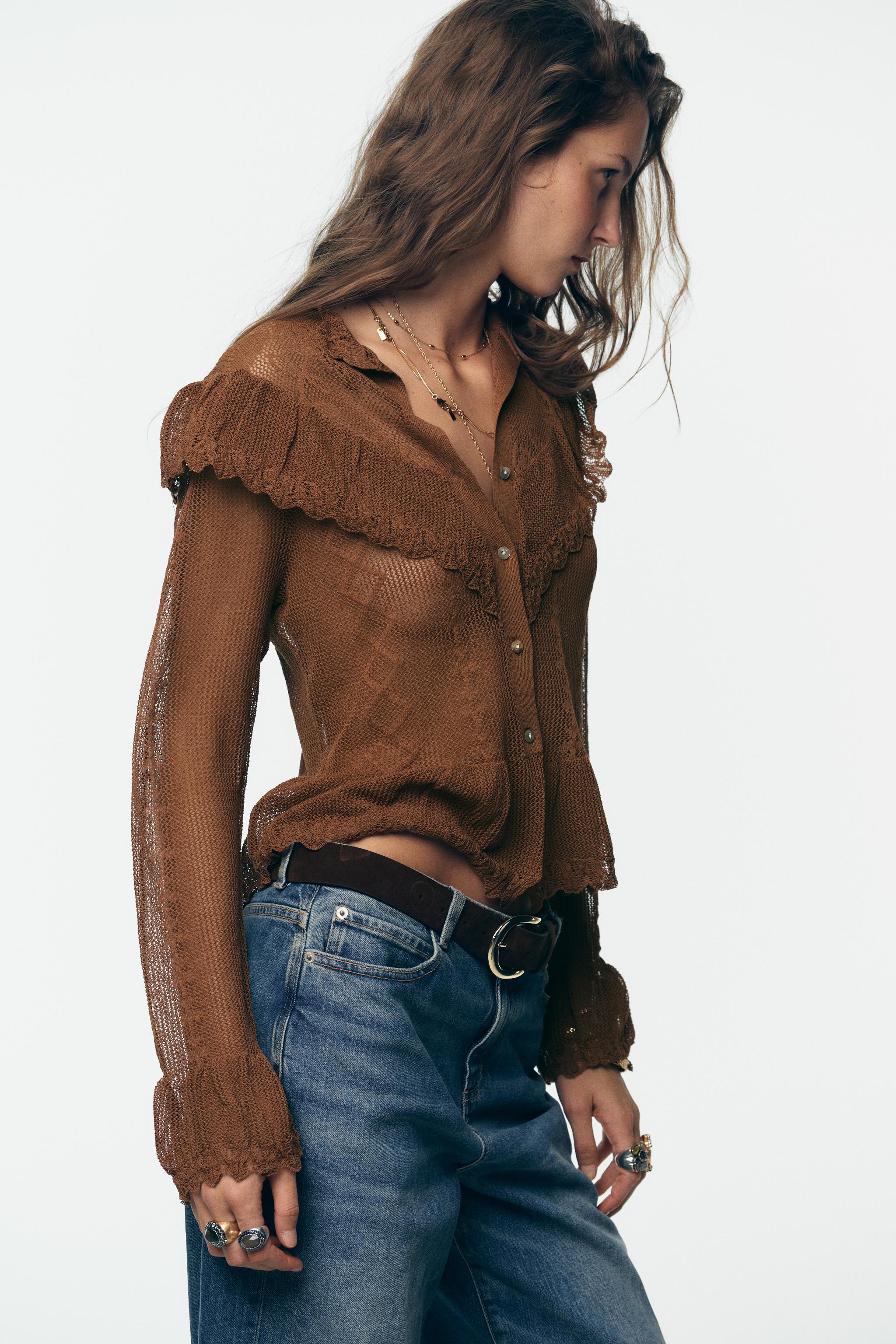 POINTELLE KNIT ROMANTIC JACKET