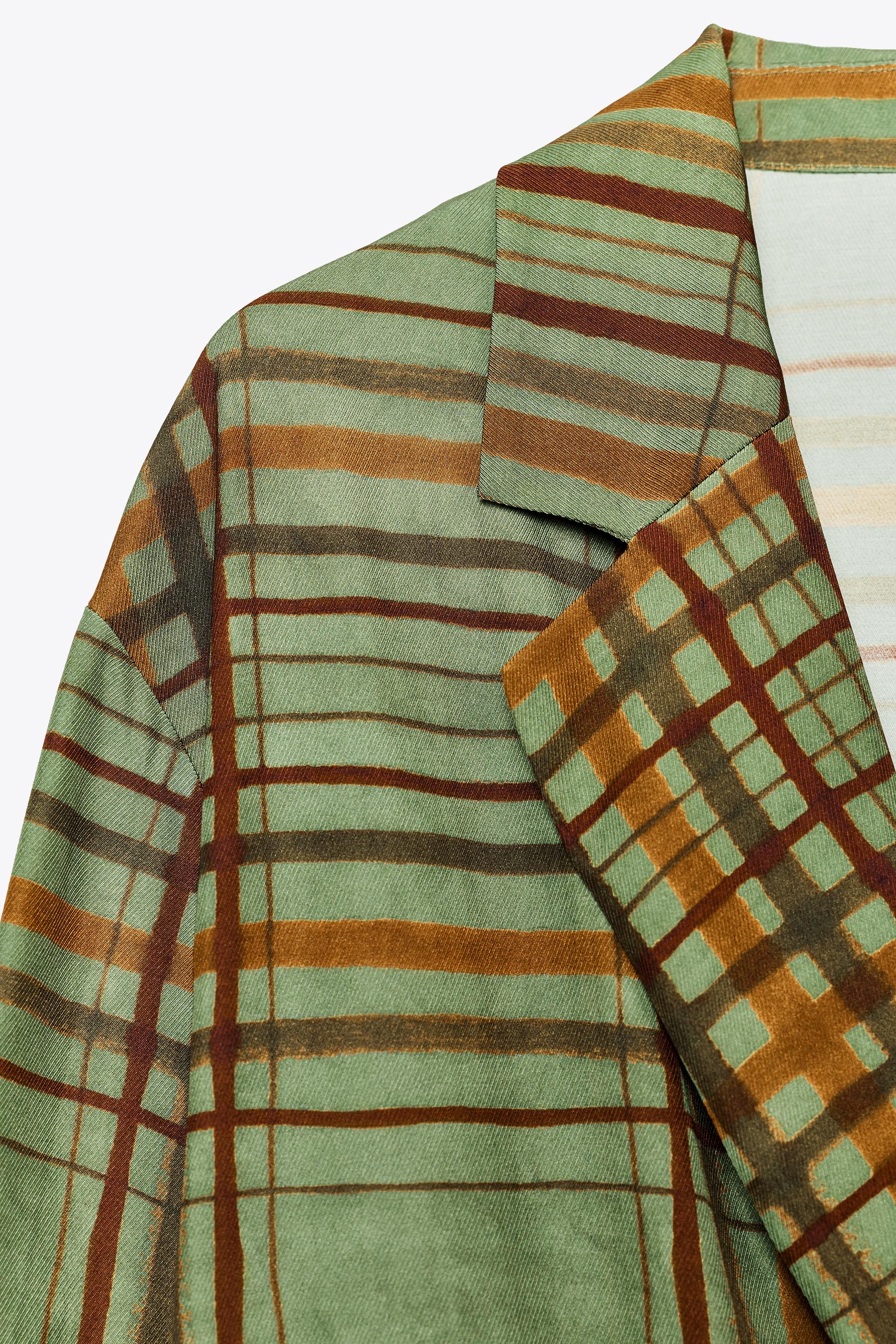 ZW COLLECTION FLOWY PLAID BLAZER