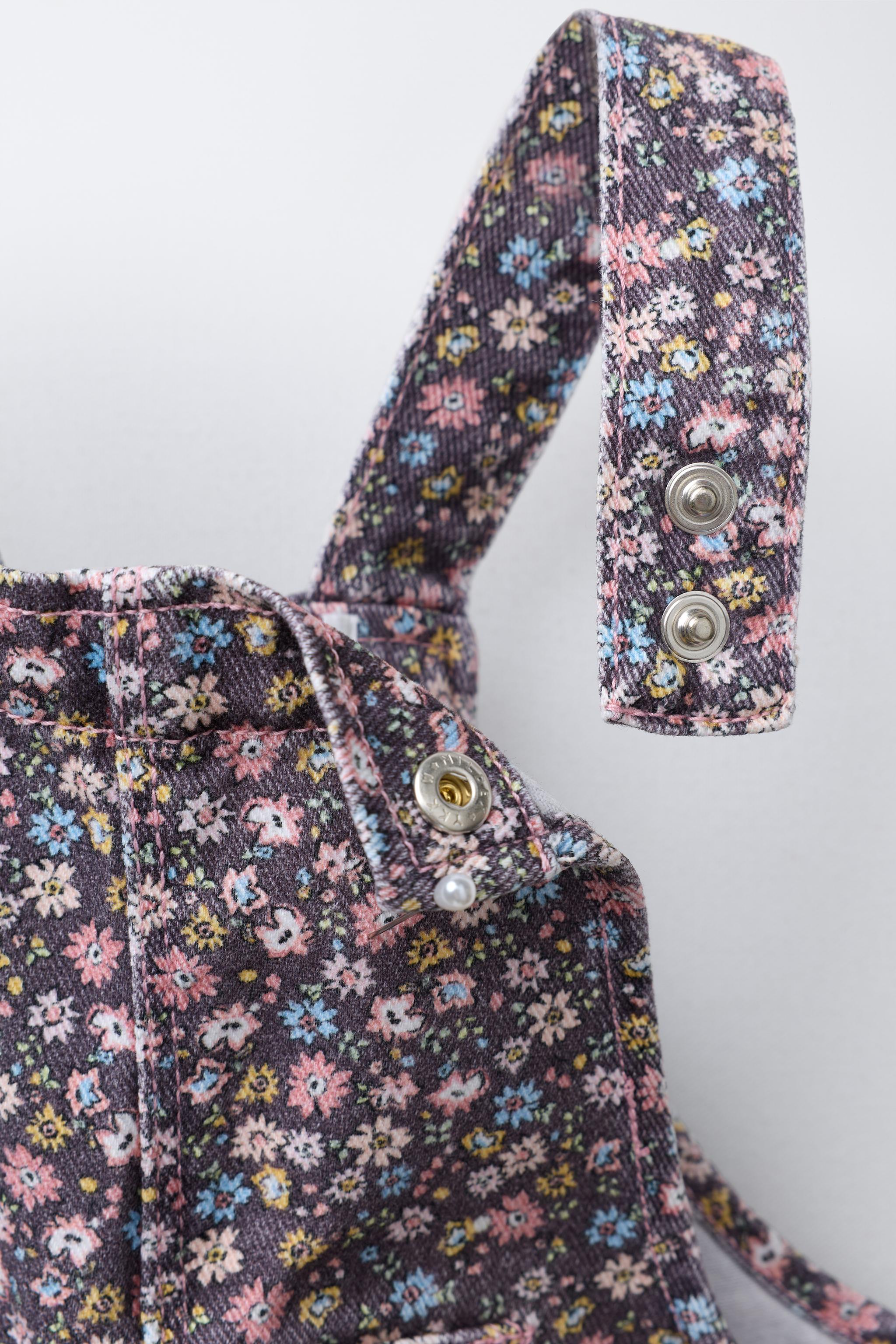 FLORAL PRINT OVERALLS