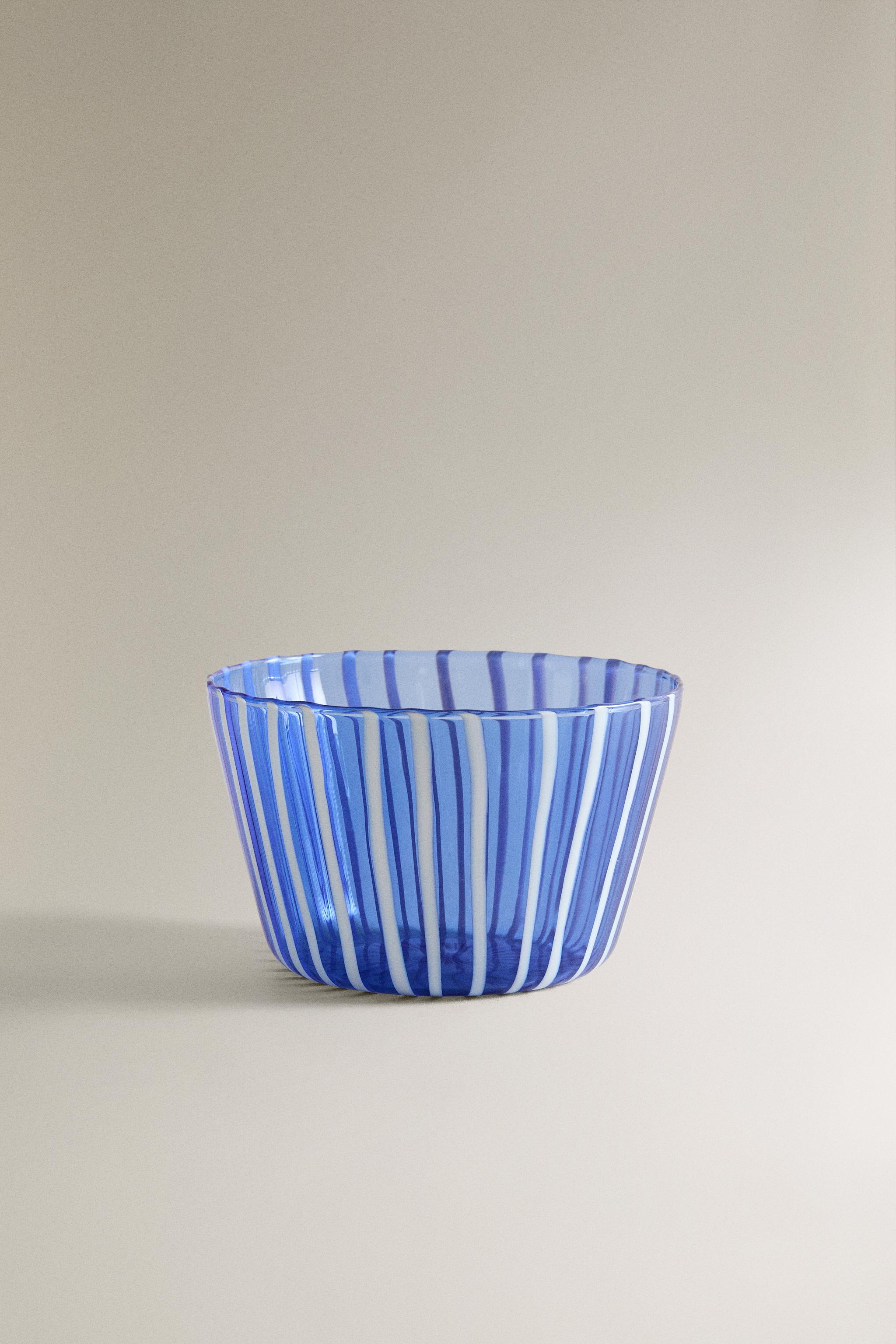 STRIPED BOROSILICATE GLASS BOWL