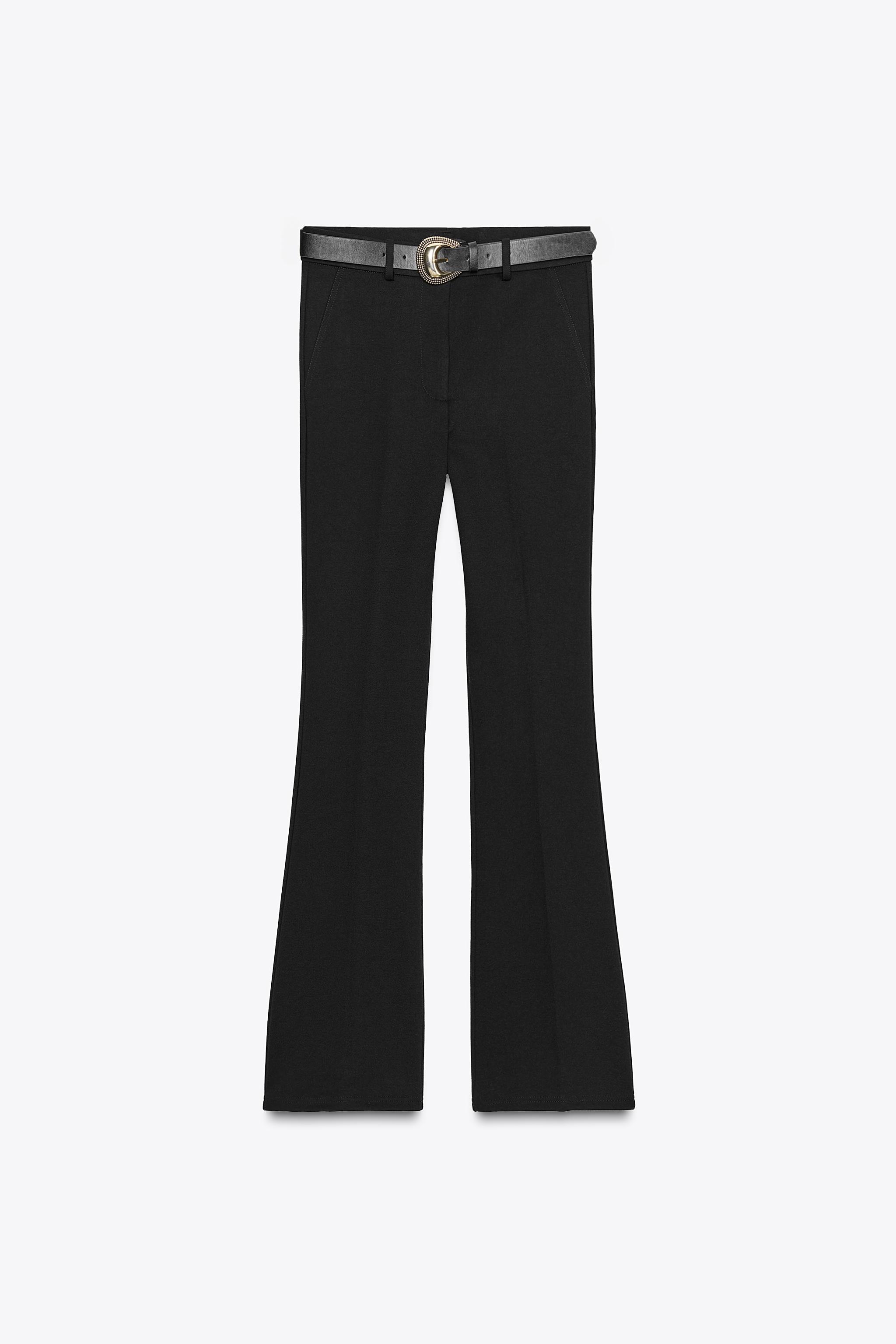 BELTED FLARE LEGGINGS