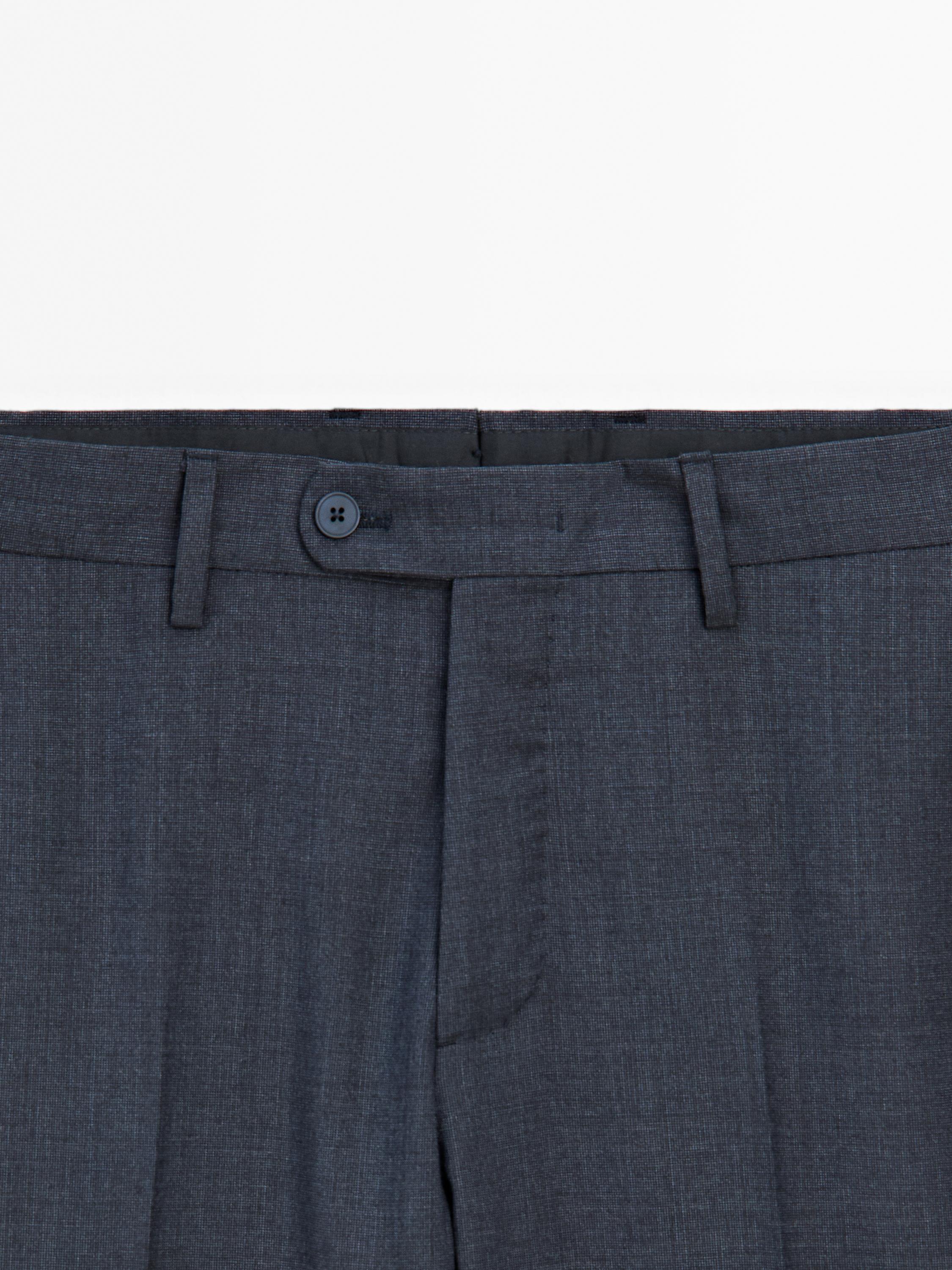 100% wool suit trousers