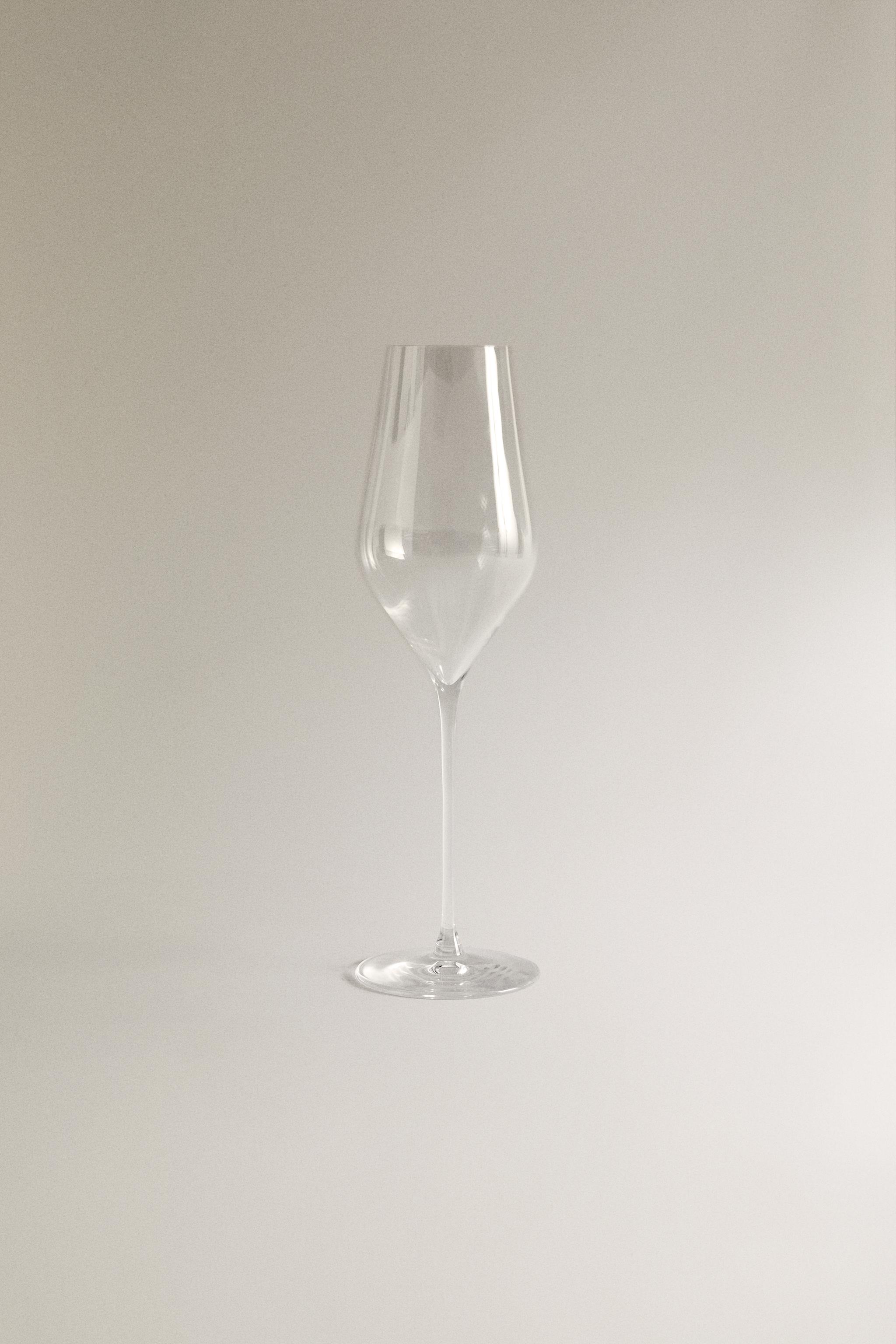 PLAIN CRYSTALLINE FLUTE GLASS